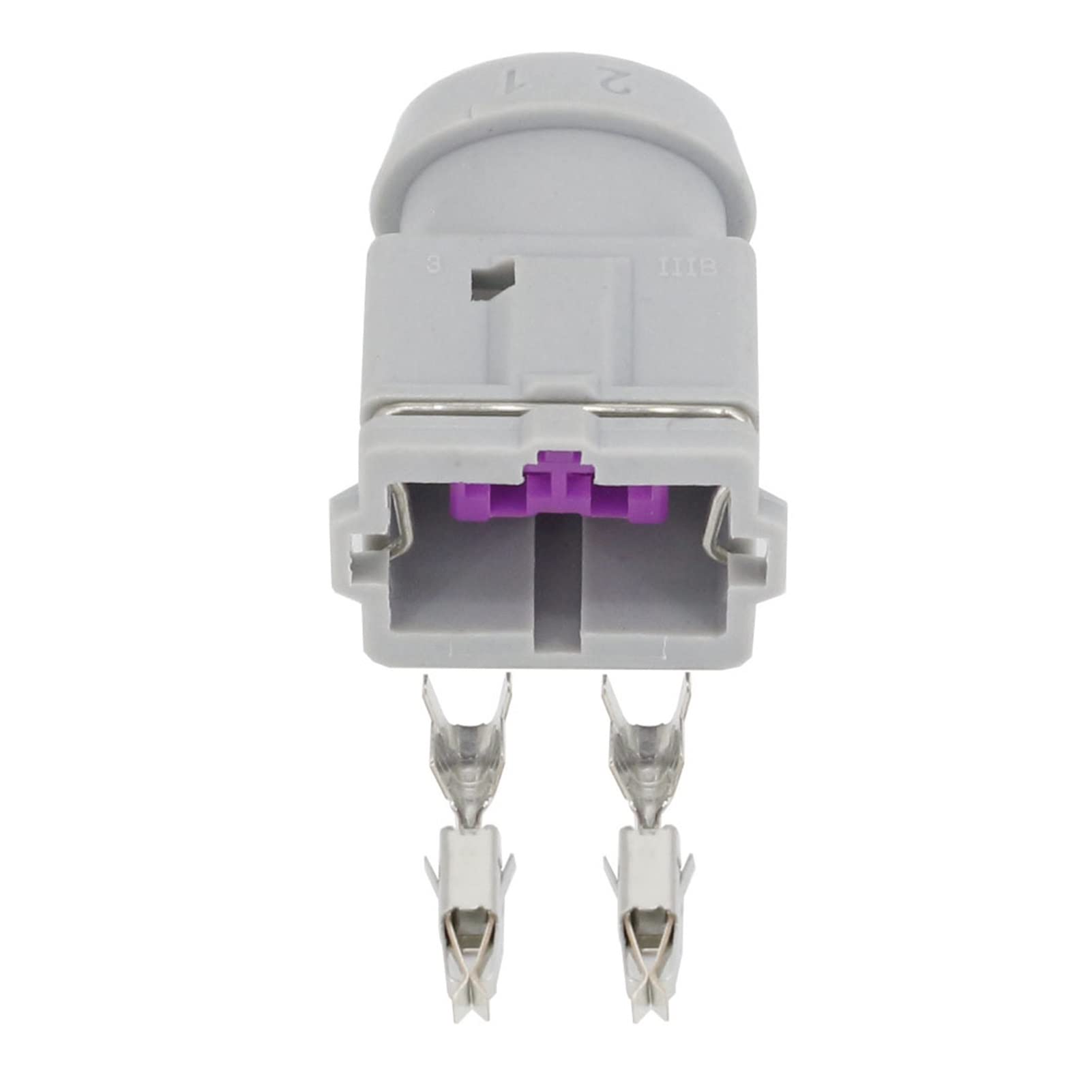 AJOHBM 2 Pin grau Auto Drahtkabelbaumstecker -Anschlussstecker mit Klemme DJ7022C-3,5-21(5 PCS) von AJOHBM