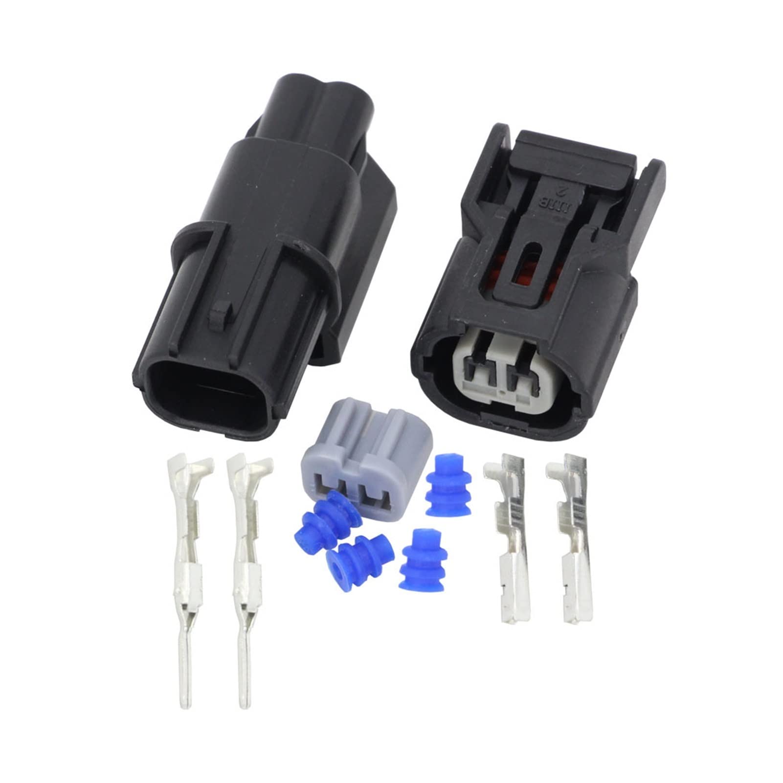 2 Pin wasserdichte Stecker Automobilanschluss Sensor -Sensor -Sensor -Stecker mit Terminal DJ7021B-1.2-11/21(10 Sets) von AJOHBM