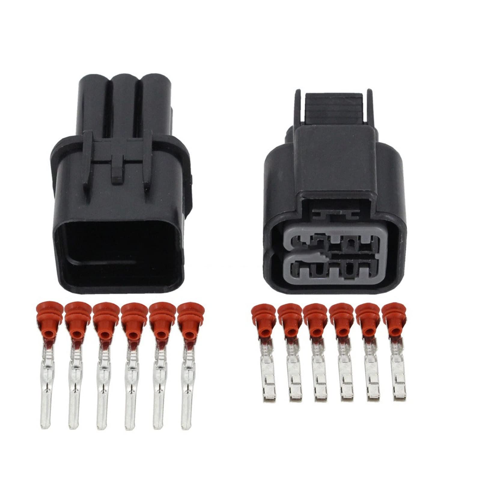 6 Pin männlicher Automotive wasserdichte Kunststoff elektronischer Gehäusestecker Stecker DJ70610y-2.2-11/21(50 Sets) von AJOHBM