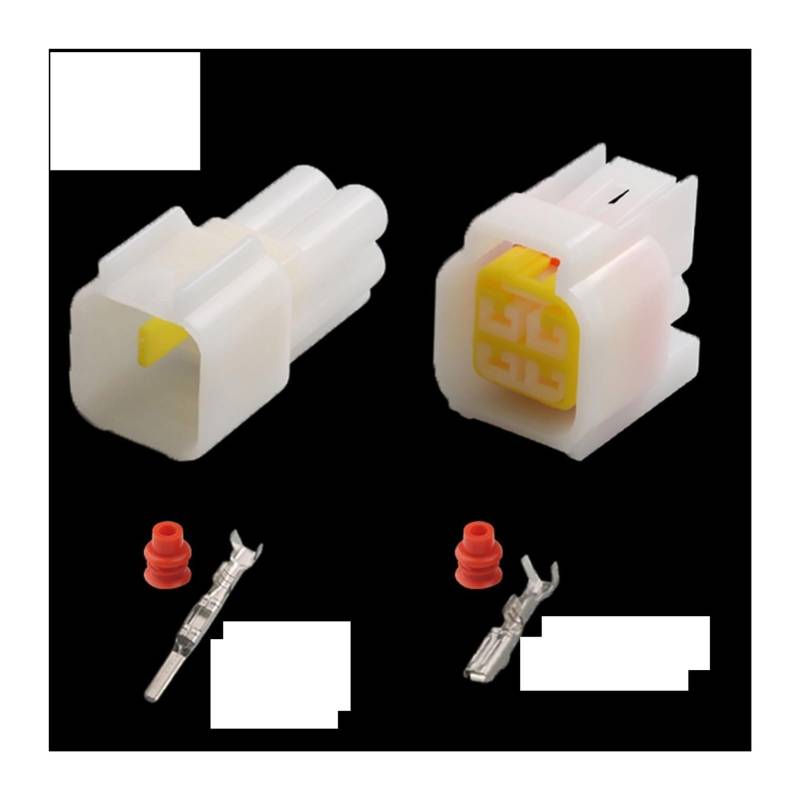 7022Y-2.3 Gilt Compatible with den Wasserdichten Stecker 1P2P3P4P-16P-Zündspulenstecker-Anschlusshülle von Automobilgurt(4p,5sets) von AJOHBM