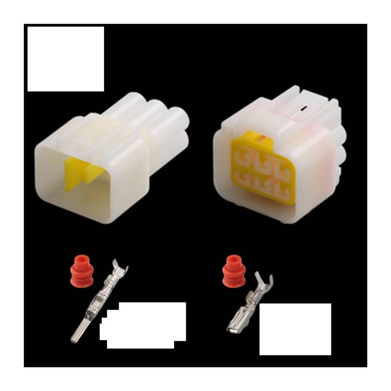 7022Y-2.3 Gilt Compatible with den Wasserdichten Stecker 1P2P3P4P-16P-Zündspulenstecker-Anschlusshülle von Automobilgurt(6p,1sets) von AJOHBM