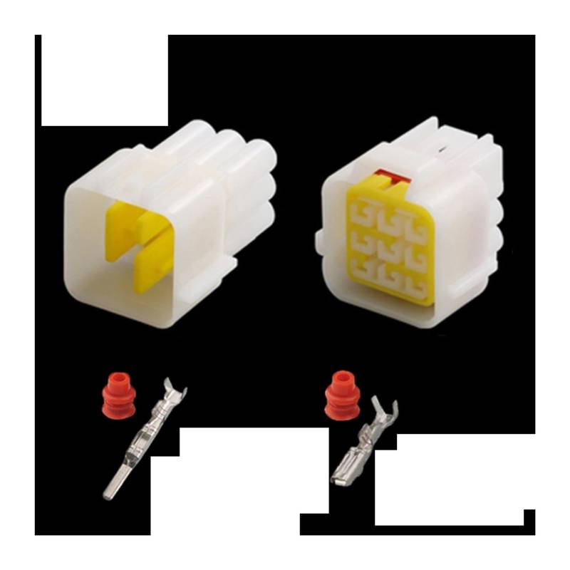 7022Y-2.3 Gilt Compatible with den Wasserdichten Stecker 1P2P3P4P-16P-Zündspulenstecker-Anschlusshülle von Automobilgurt(9p,5sets) von AJOHBM