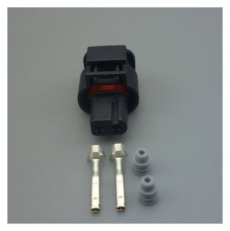 AJOHBM 2 Pin 1,2 mm Auto -Nockenwellenmagnetventil -Stecker Auto -Wasserdichtungskabelanschluss kompatibel mit VW Kompatibel mit A~di 872-857-561(100sets) von AJOHBM