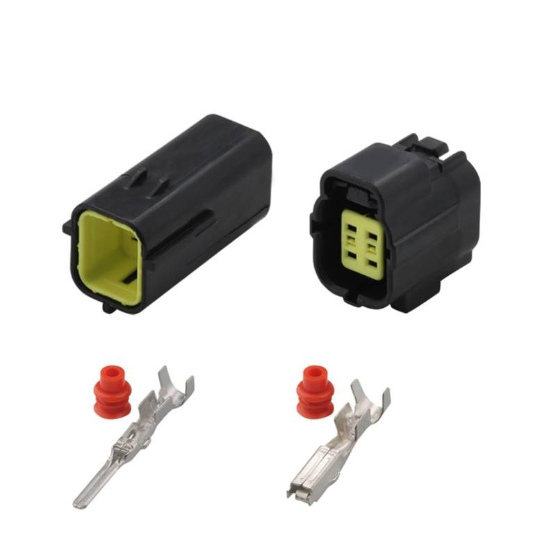 DJ70216Y-1,8mm Sensorstecker 3P Automobil Wasserdichter Stecker 4P Kabel männlich und weibliche Stoßstecker 6-Kerngummi-Schale 12 Löcher(4p,5sets) von AJOHBM