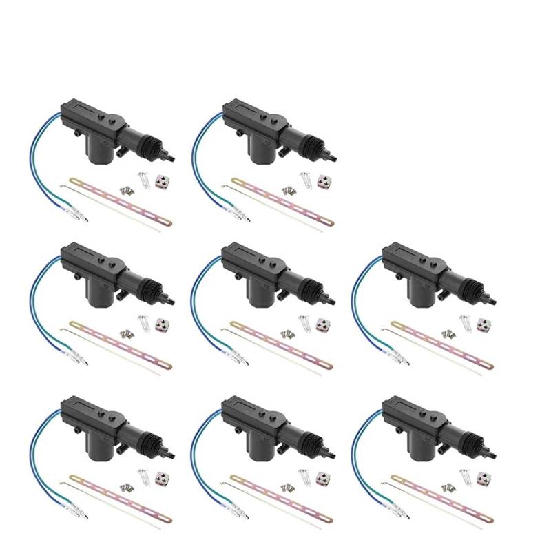 2-10set 12V Power Locking System Einzel Pistole Typ Kit Universal Auto Elektrische Fernbedienung Zentrale Türschloss Antrieb Auto Heavy-Duty Side Glasregler Fensterheber(2Wire 8set) von AJQBRMB