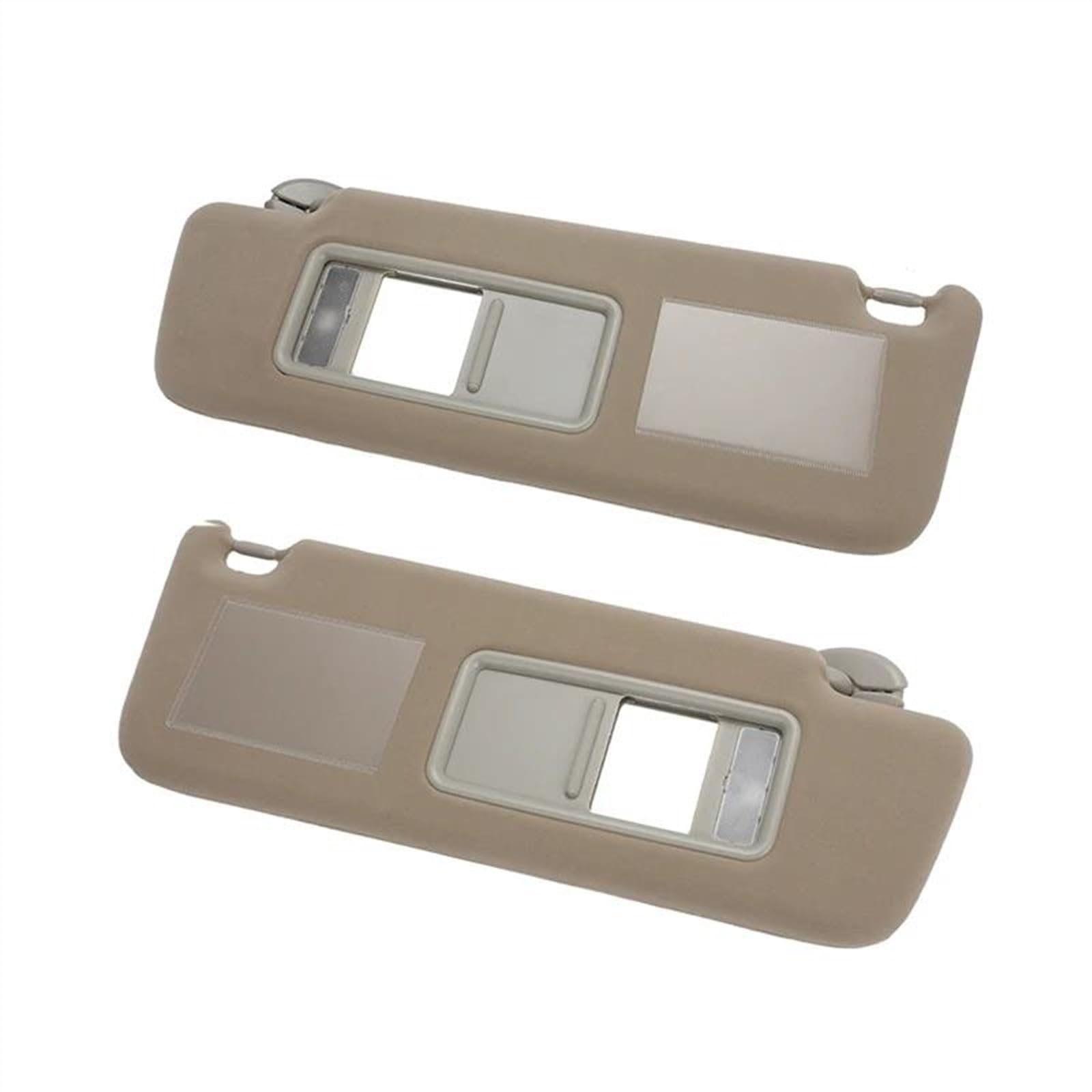 Auto Sonnenblende Auto Sonnenblende Für Toyota Für Land Für Cruiser J12 Für Prado LC 2002-2008 2009 Sonnenblende Schatten Fahrer Beifahrerseite Innenraum Sonnenblende(Beige 1 Set) von AJQBRMB