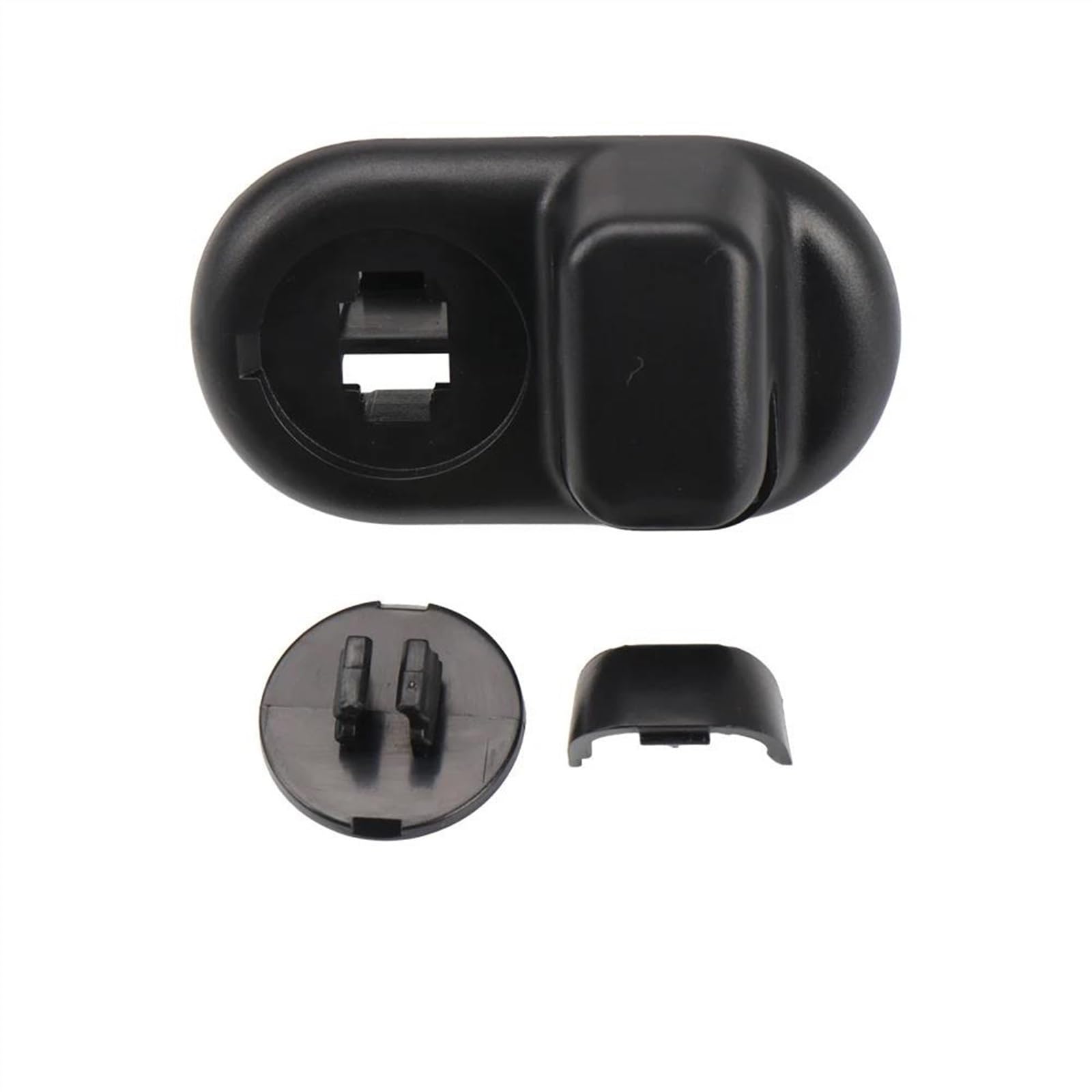 Auto Sonnenblende Für Mini F55 F56 F60 2014-2019 2020 2021 2022 Vorne Hinten Dach Seite Sonnenblende Feste Clip Schnalle Retainer Haken Halterung Innenraum Sonnenblende(Black Front) von AJQBRMB