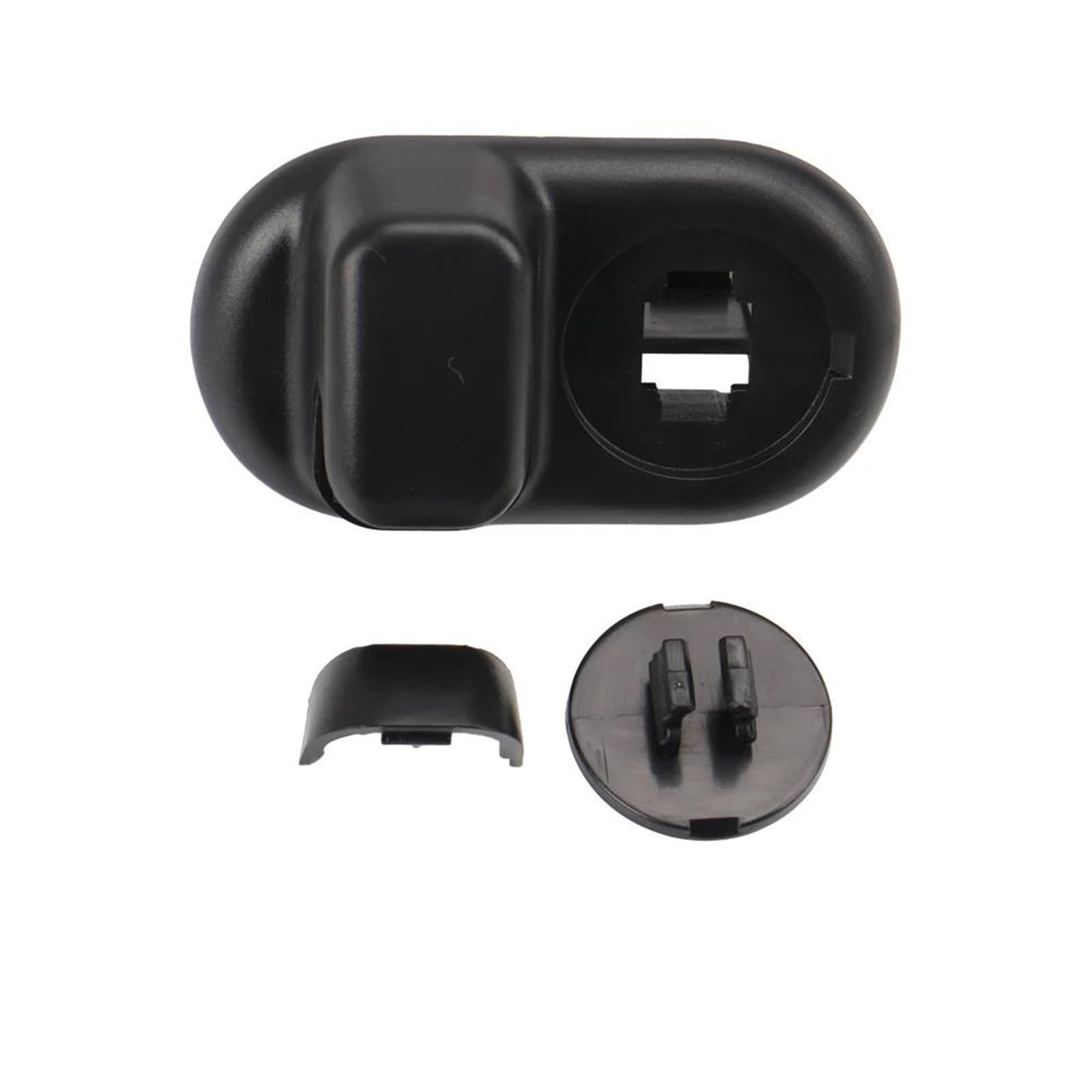 Auto Sonnenblende Für Mini F55 F56 F60 2014-2019 2020 2021 2022 Vorne Hinten Dach Seite Sonnenblende Feste Clip Schnalle Retainer Haken Halterung Innenraum Sonnenblende(Black Rear) von AJQBRMB