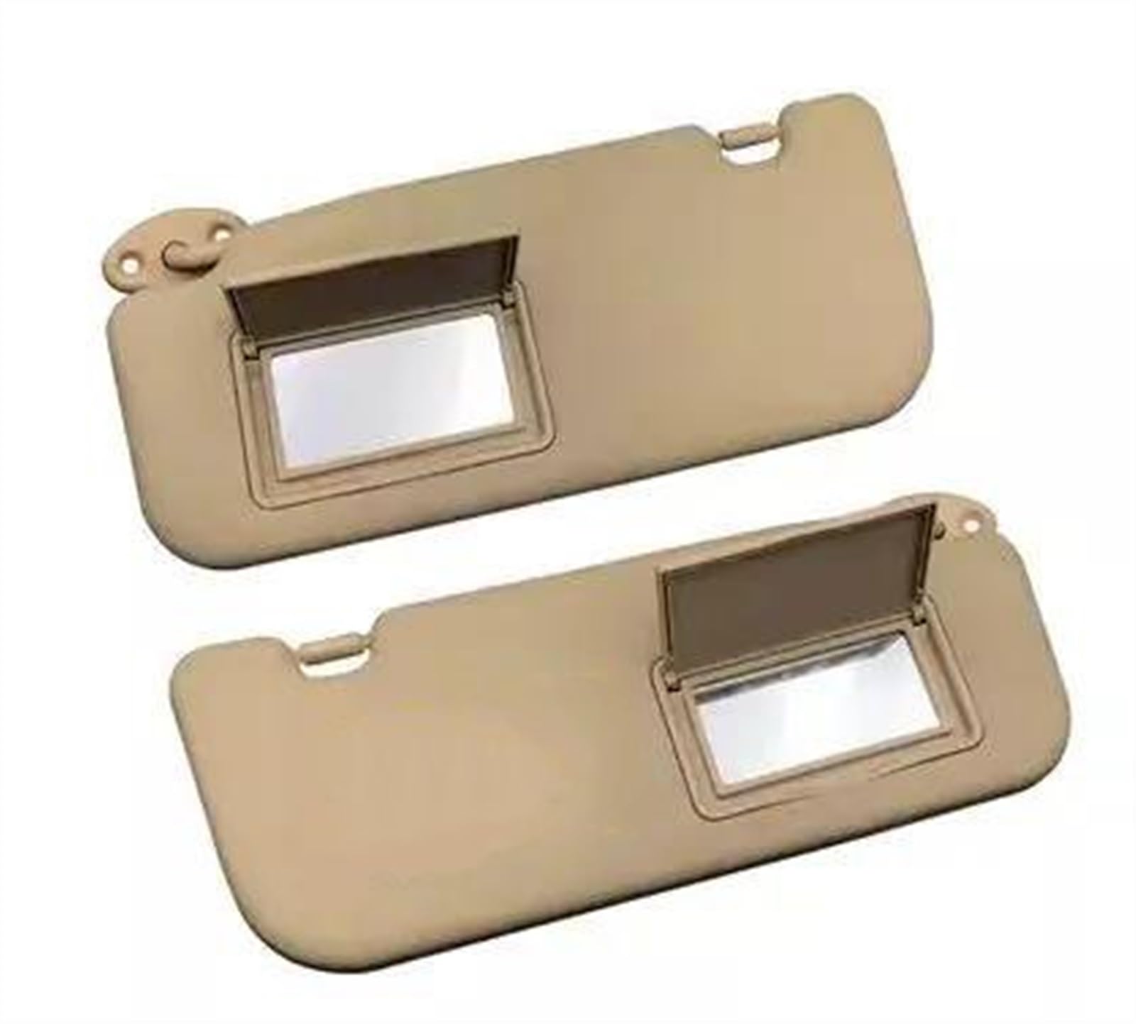 Auto Sonnenblende Für Toyota Für Yaris 2014 2015 2016 2017 2018 2019 2020 Auto Front Sonnenblende Panel Sonnenblende Mit Make-Up Spiegel Innenraum Sonnenblende(A Pair beige) von AJQBRMB