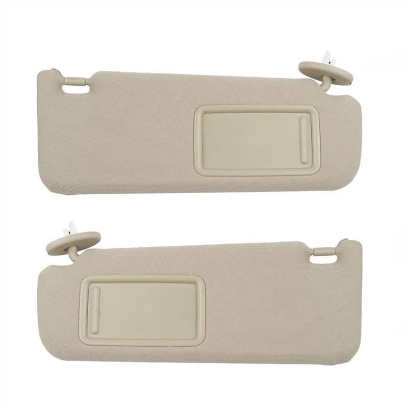 Auto Sonnenblende Grau-beige Auto-Sonnenblende, Links Und Rechts, Sonnenblende Für Toyota Für Camry 2012 2013 2014 2015 2016 2017 Innenraum Sonnenblende(A Pair of Beige) von AJQBRMB