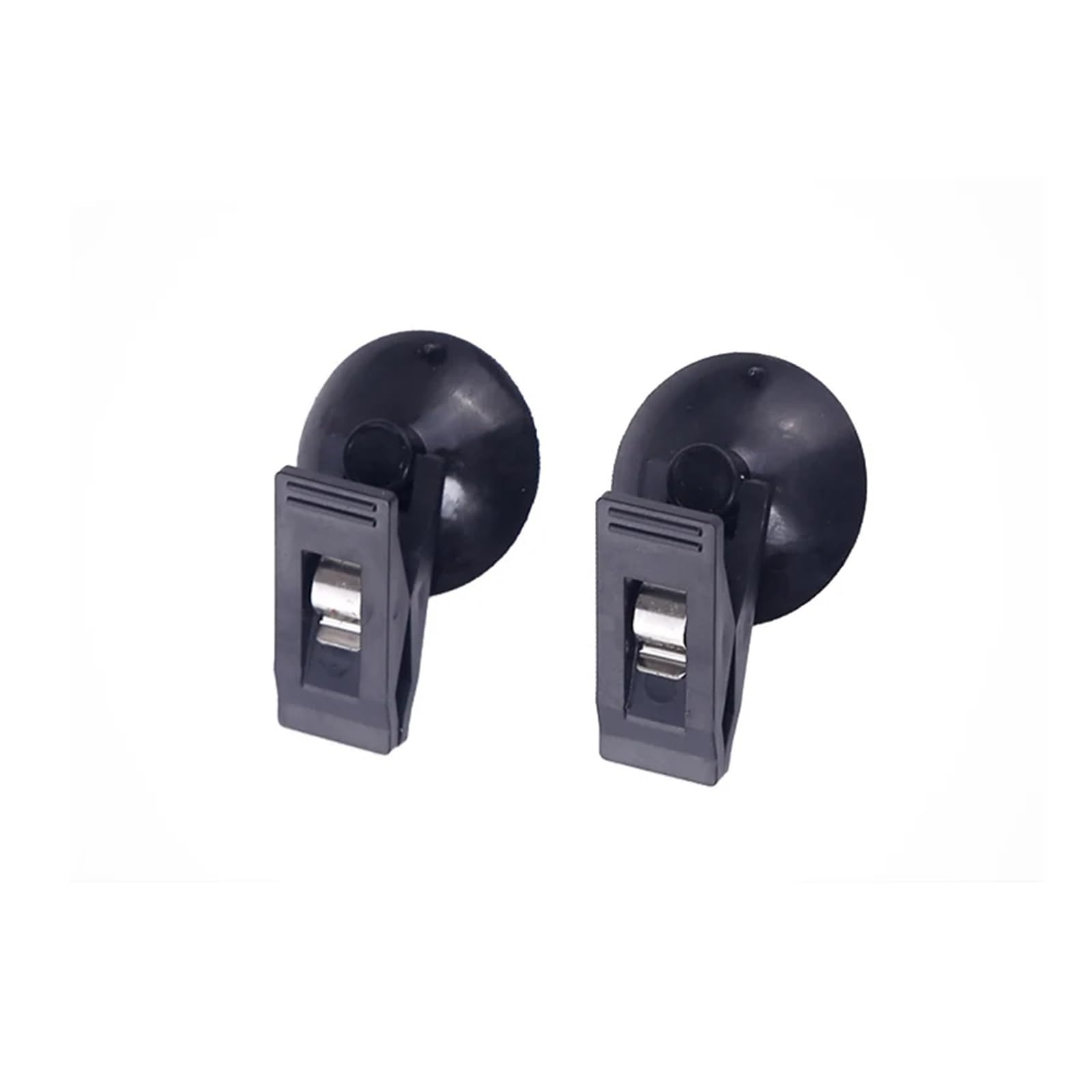 Autofenster-Visier 1 Paar Für Sonnenschutz Vorhang Handtuch Ticket Auto Innenfenster Clip Halterung Schwarz Saugnapf Clip Kunststoff Sucker Abnehmbare Halterung Solljusskydd(2pcs Black) von AJQBRMB