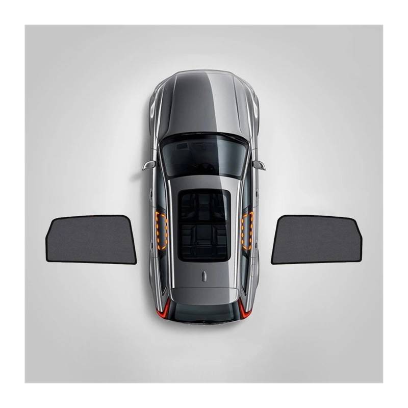 Autofenster-Visier Auto Sonnenblende Fenster Windschutzscheibe Abdeckung Sonnenschirm Vorhang Mesh Schatten Für Citroen Für C5 Für AIRCROSS 2017-2020 2021 2022 2023 Solljusskydd(2Pcs Rear) von AJQBRMB