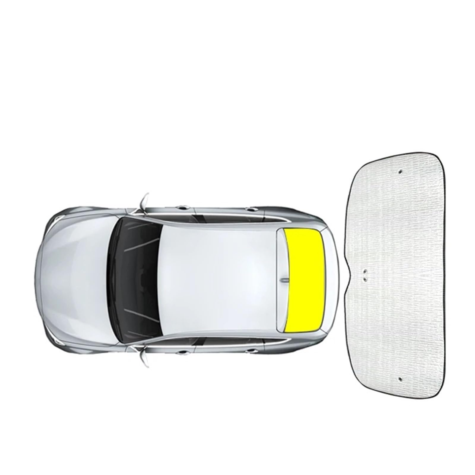 Autofenster-Visier Auto-Sonnenblenden UV-Schutz, Seitenabdeckung Fenstervorhang Visier, Frontscheibe, Autozubehör Für MG Für Marvel R 2021 2022 2023 2024 2025 Solljusskydd(1pc Rear) von AJQBRMB