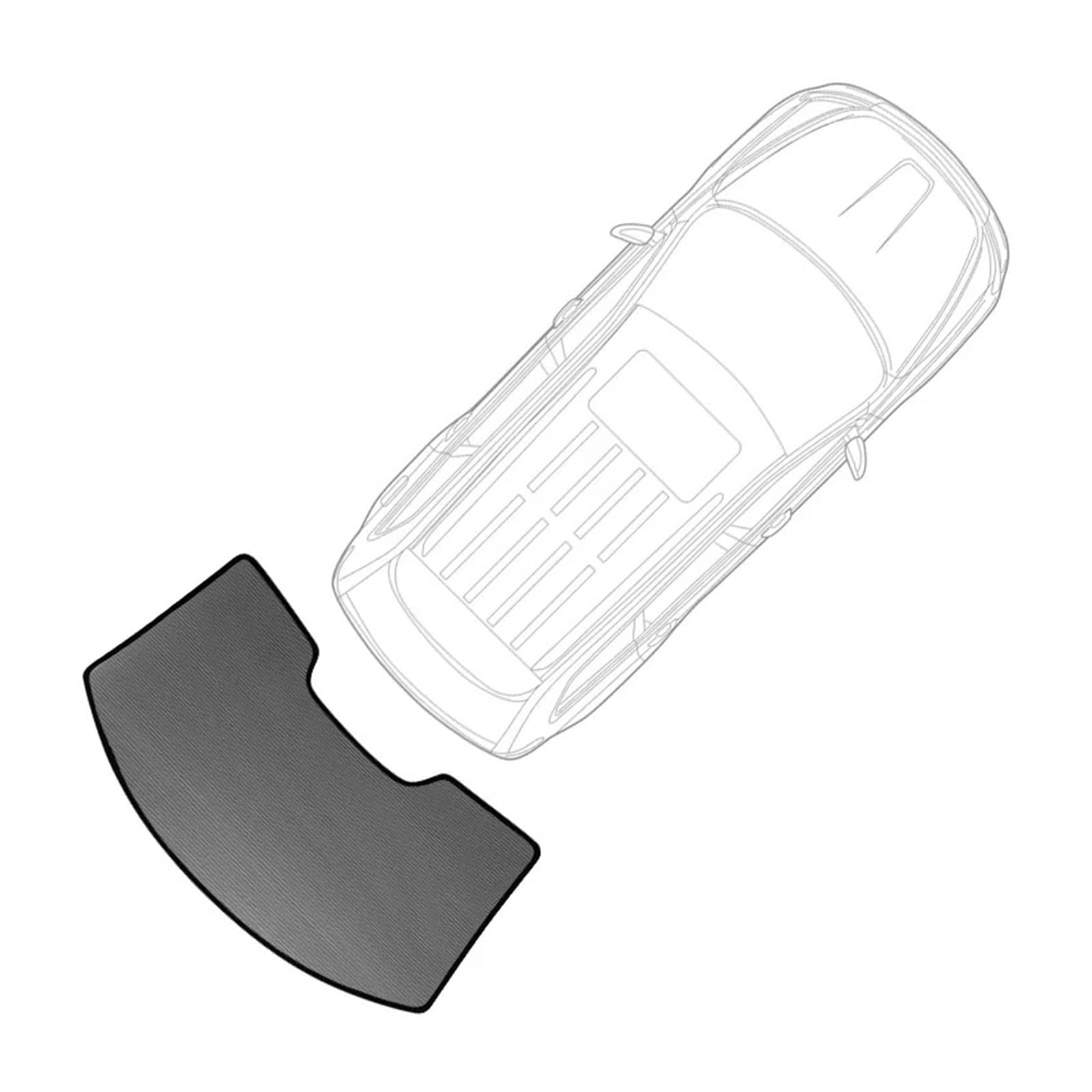 Autofenster-Visier Magnetischer Autosonnenschutz Individueller Seitenfenstervorhang Sonnenschutzvisier Frontscheibe Für CRV Für CR-V MK3 2006-2008 2009 2010 2011 2012 Solljusskydd(Back Windshield) von AJQBRMB