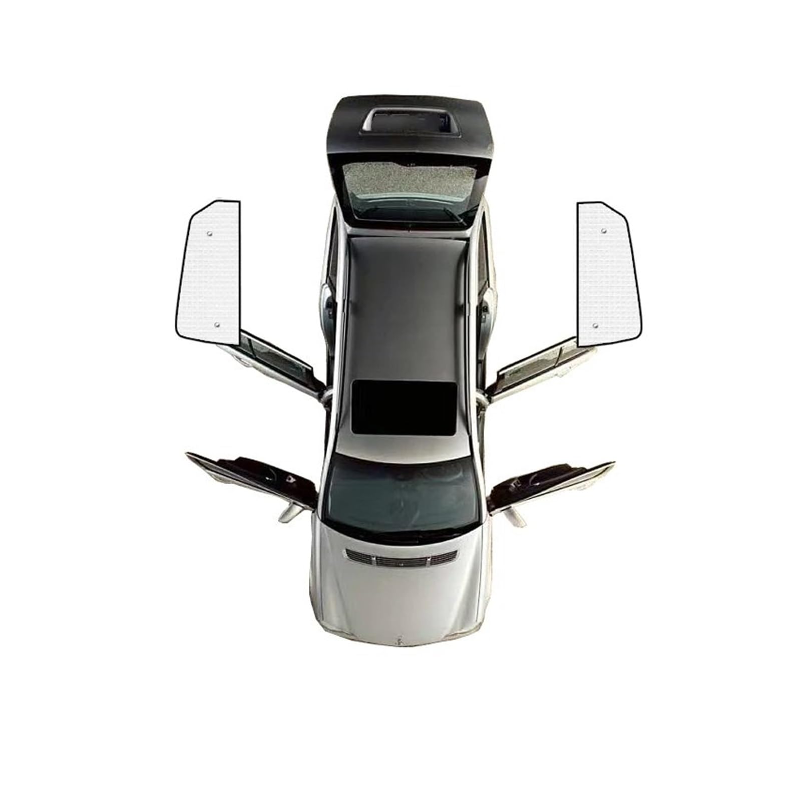 Autofenster-Visier Volles Auto-Sonnenschutz-Sonnenschirm-Matte Visier, Seitenfenster Innen Abdeckung Zubehör Für Suzuki Für Swift RS 2004 2005 2006 2007 2008 2009 2010 Solljusskydd(Rear Windows) von AJQBRMB