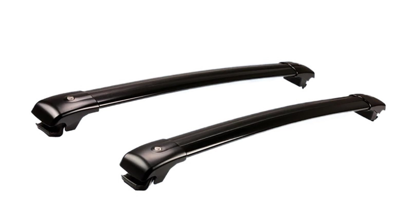 Dachträger 2PCS Dachrelingträger Querträger Querstangen Abschließbar Für Hyundai Für Santa Fe MX5 2024 Auto-Gepäckträger(Schwarz) von AJQBRMB