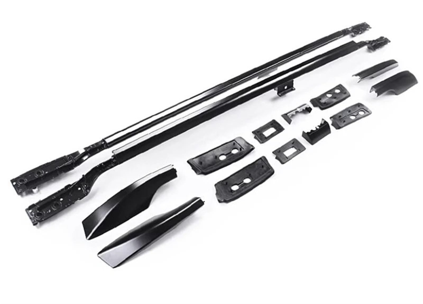 Dachträger Dachträgerschienen Bar Gepäckträger Bars Bar Racks Schienenboxen Für Toyota Für Land Für Cruiser LC300 2022 2023 2024 Auto-Gepäckträger(Schwarz) von AJQBRMB