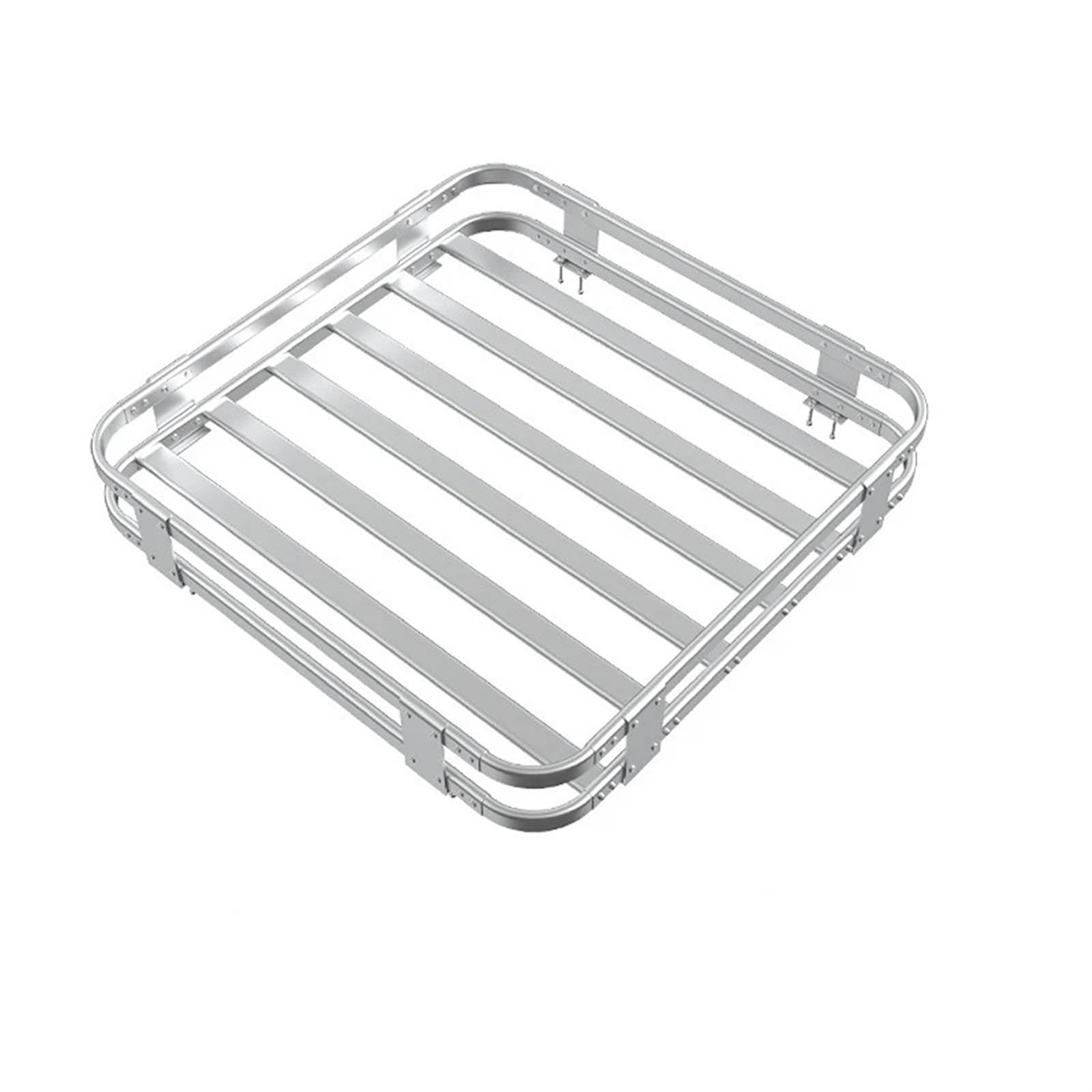 Dachträger Universal Rack Rahmen Last Reise Rack RV Aluminium Legierung Gepäck Rack RV Modifizierte Dach Rack Geländewagen Dach Auto-Gepäckträger(Silver 120x100x16.5) von AJQBRMB