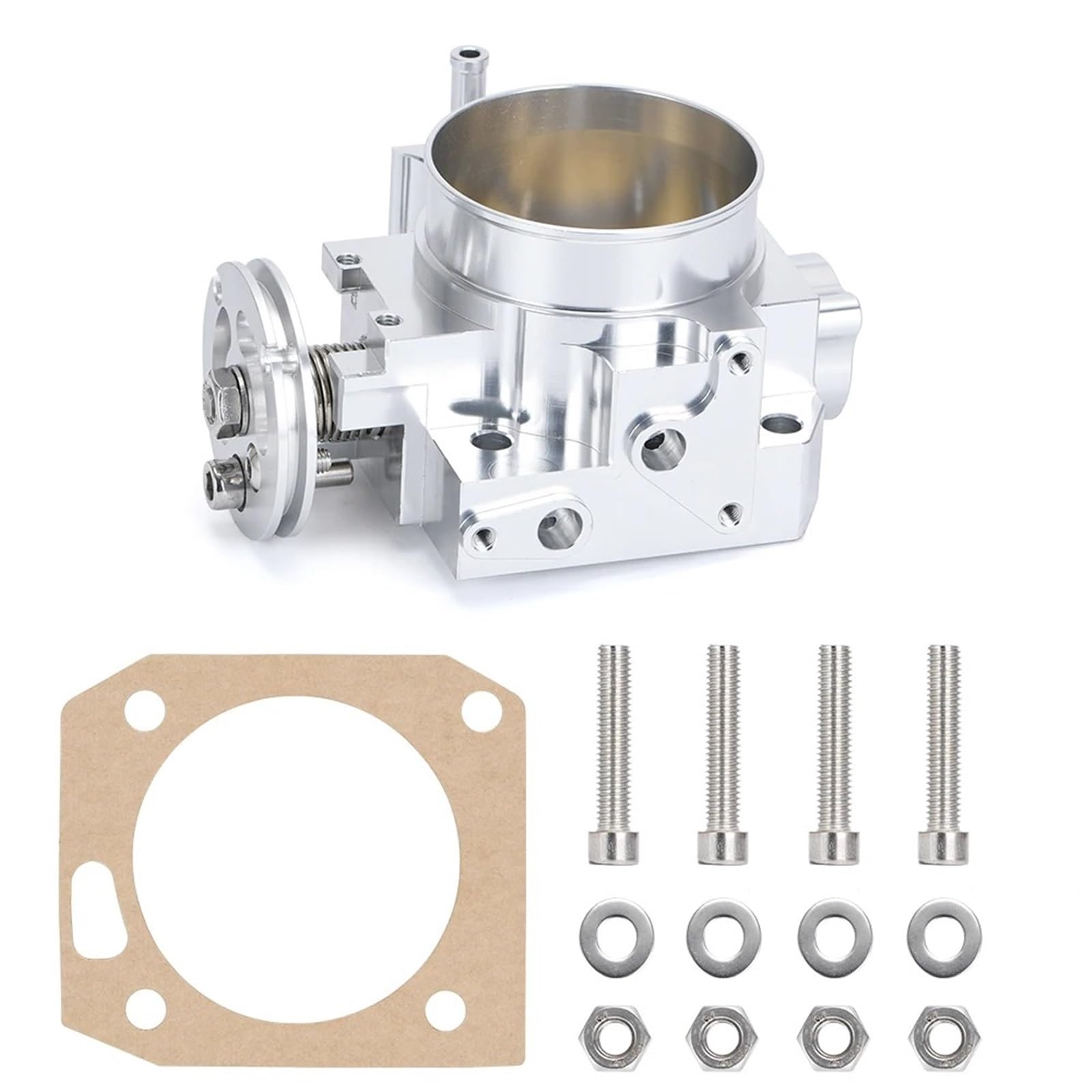 Drosselklappen 70MM Drosselklappengehäuse Für 02-05 Für Civic 02-06 RSX K20A K20A2 K20A3 K20Z1 PRB/PRC Motor VR6951(Silber) von AJQBRMB