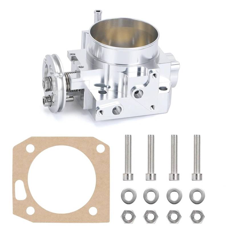 Drosselklappen 70MM Drosselklappengehäuse Für 02-05 Für Civic 02-06 RSX K20A K20A2 K20A3 K20Z1 PRB/PRC Motor VR6951(Silber) von AJQBRMB