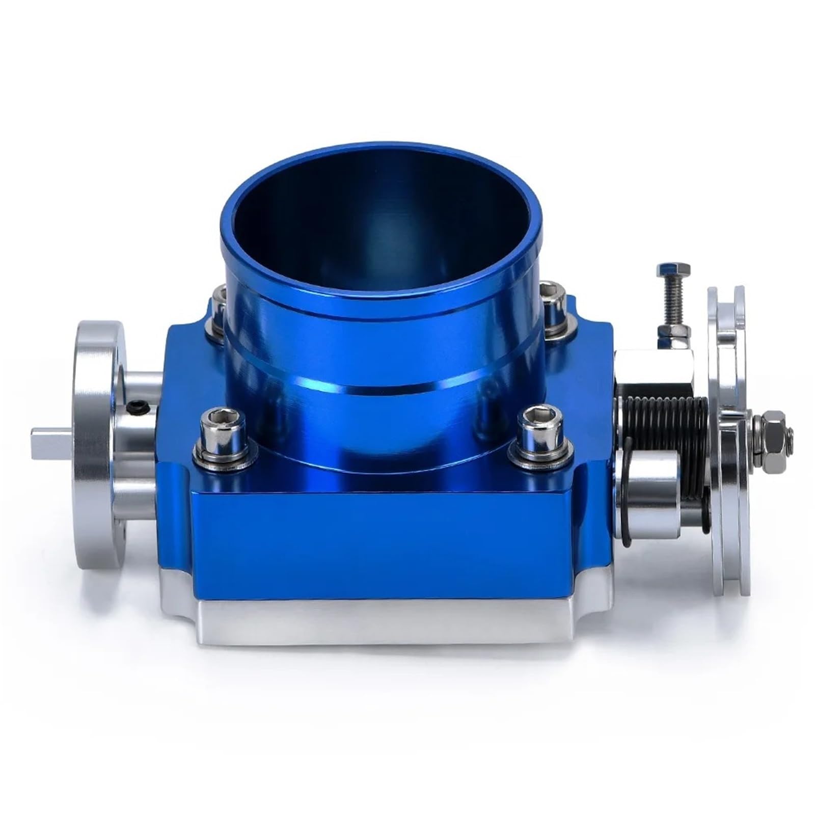 Drosselklappen Drosselklappengehäuse 70 Mm Drosselklappengehäuse Performance-Ansaugkrümmer Billet-Aluminium High Flow PQY6970(Blau) von AJQBRMB