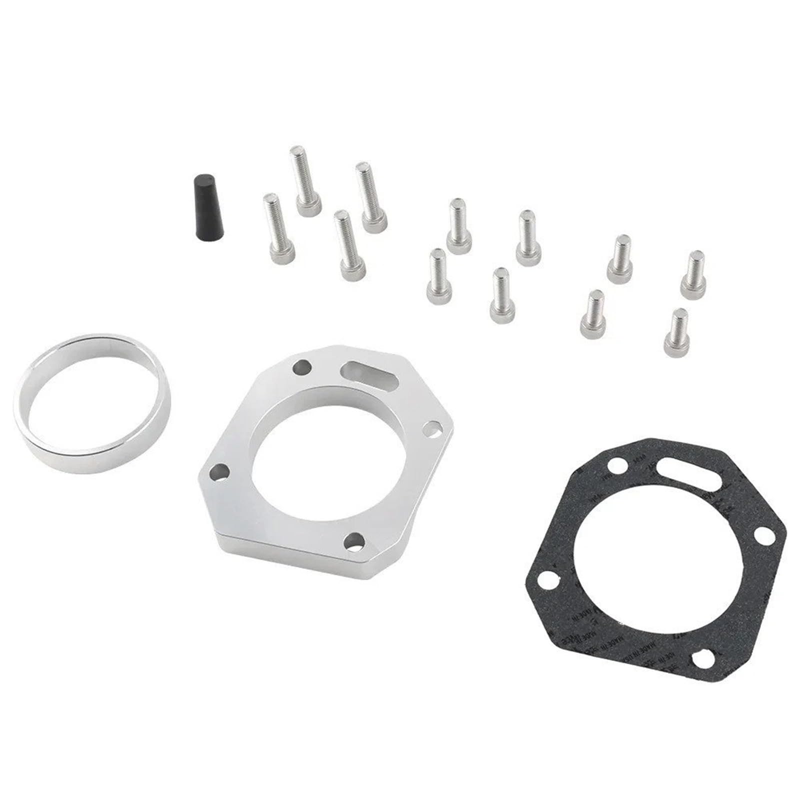 Drosselklappen Dual Throttle Body Kit Adapter Aluminium Für RBC RRC K20 K24 K20Z1 K20A1 K20A2 K24A K20A3 Motor Auto Ersatzteil(Silber) von AJQBRMB