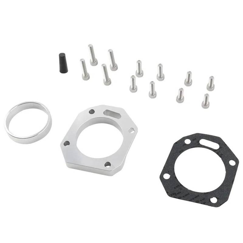 Drosselklappen Dual Throttle Body Kit Adapter Aluminium Für RBC RRC K20 K24 K20Z1 K20A1 K20A2 K24A K20A3 Motor Auto Ersatzteil(Silber) von AJQBRMB