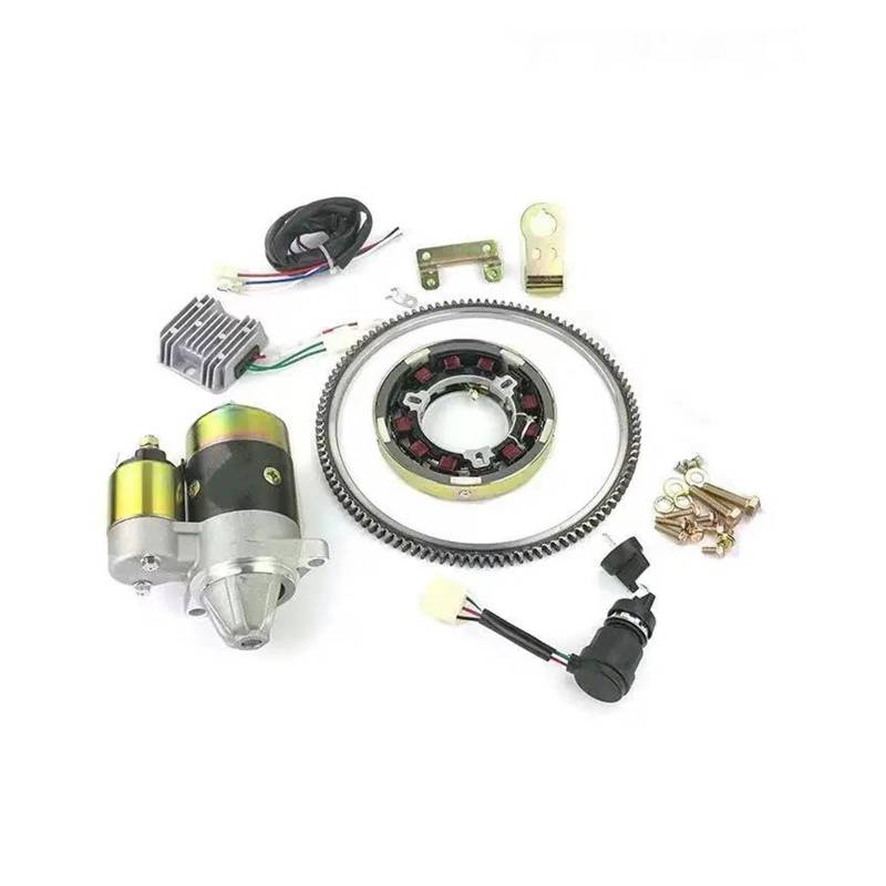 Elektro Anlasser FÜR 170F 173F 178F 186F 188F 192F Generator Diesel 5KW Starter Motor SCHWUNGRAD Ring Getriebe ELEKTRISCHE STARTEN Conversion KIT Anlassermotor(170 173F CCW) von AJQBRMB