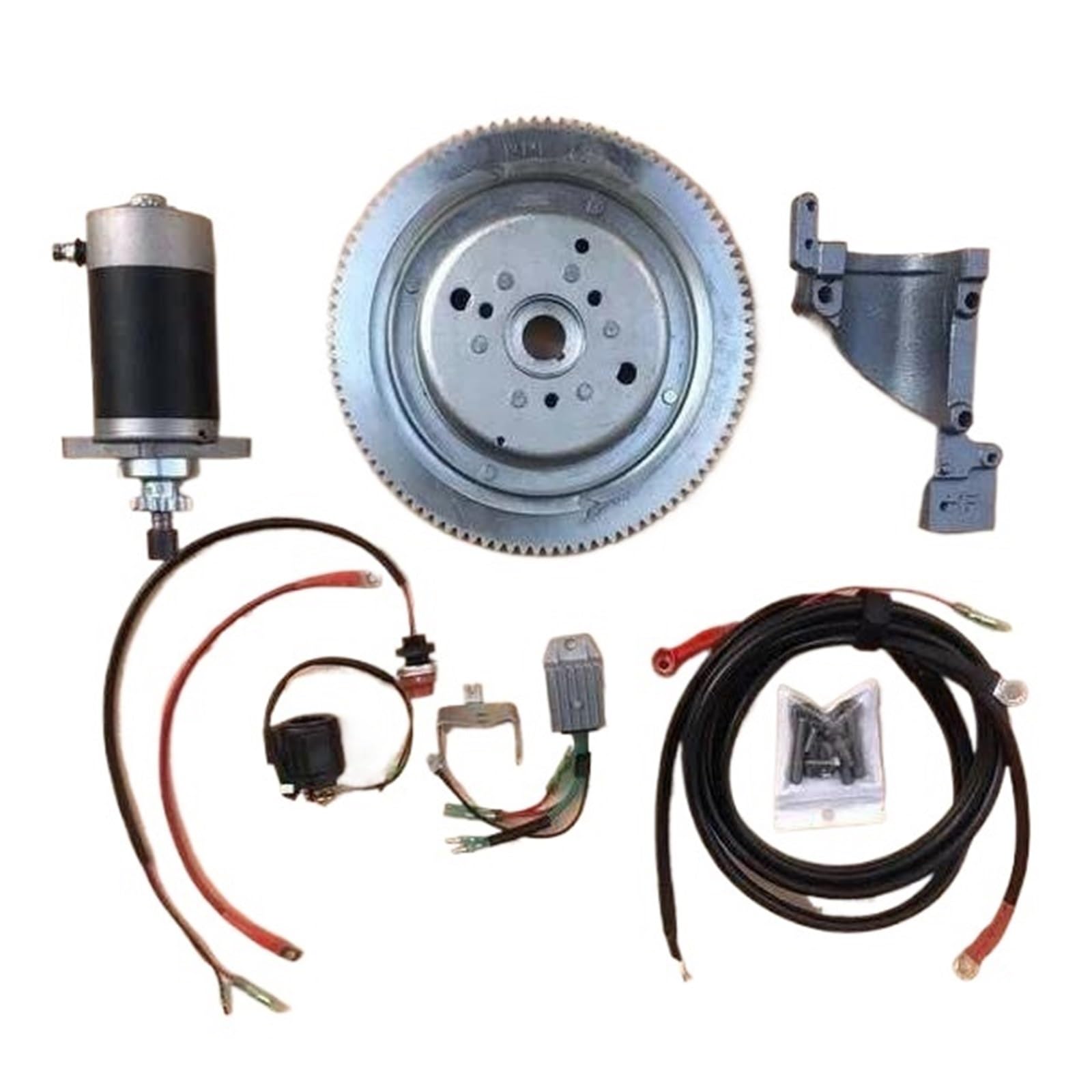 Elektro Anlasser FÜR E40 E40XMH HANGKAI Pioneer HIDEA HD40F T40 MIKATSU M40 & MEHR 40HP 703CC 2 HUB AUßENBORDMOTOR ELEKTRISCHE Start KIT Anlassermotor(Old Type-E40JMH) von AJQBRMB