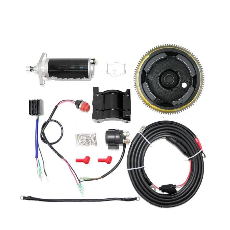 Elektro Anlasser Für 2 Hub 15HP Boot Motor Außenbordmotor Hinten Control Ändern Zu Elektrische Start Motor Kit Anlassermotor von AJQBRMB