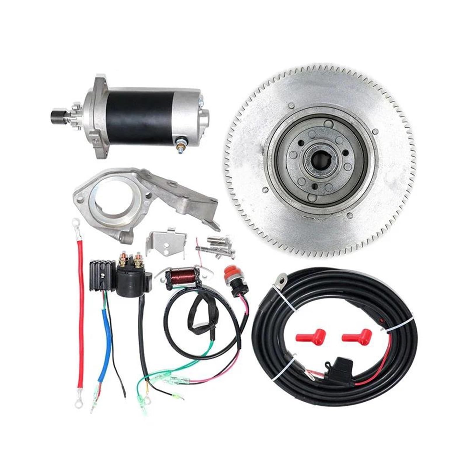 Elektro Anlasser Für T30 2-Takt 30 PS Bootsmotor Elektrostarter-Kit Anlassermotor von AJQBRMB