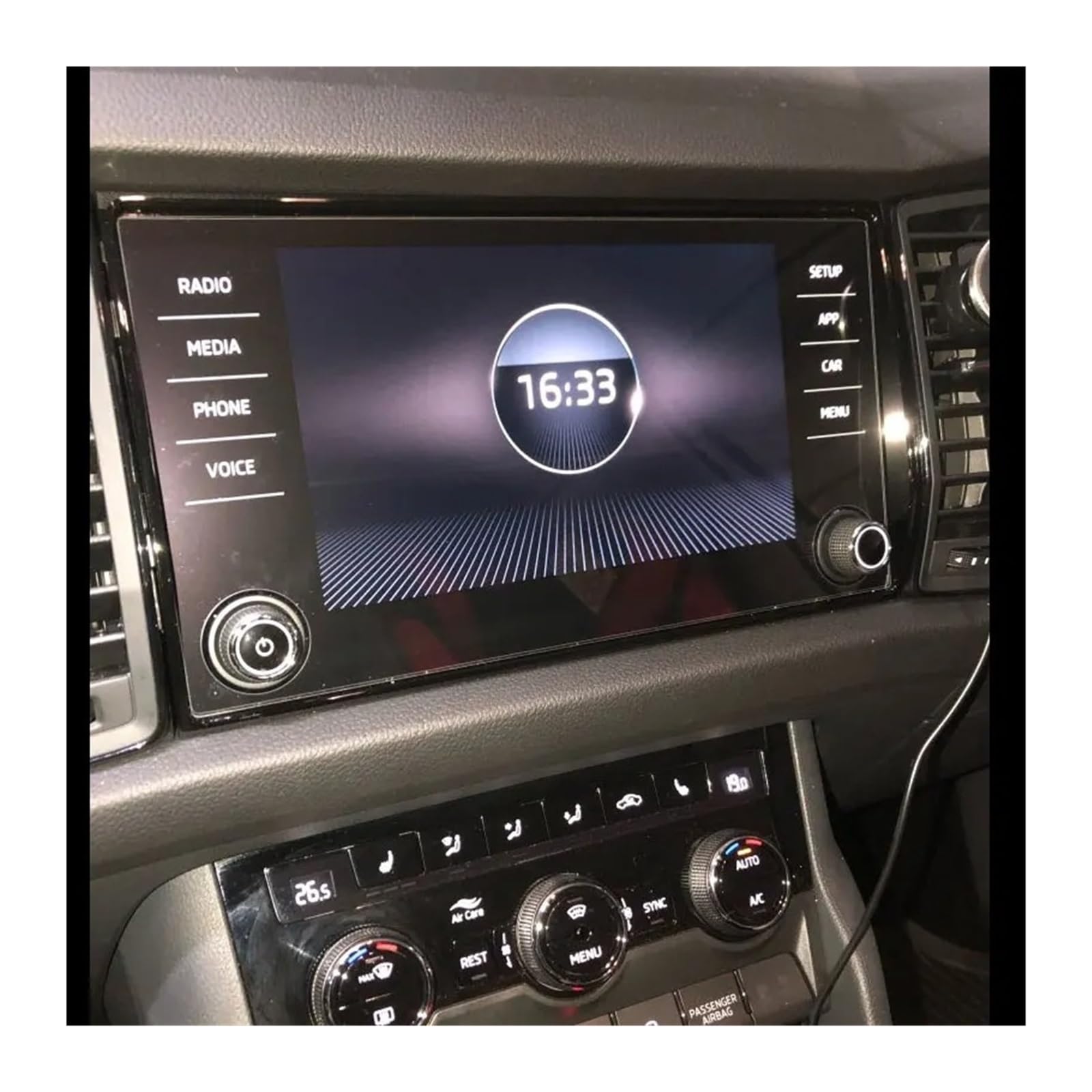 GPS Schutzfolie 8 Zoll Für Skoda Für Kodiaq Für Karoq 2017-2019 Gehärtetem Glas Auto Navigation Screen Protector Display Film LCD Schutzhülle 2018 Instrumententafel Schutzfolie von AJQBRMB