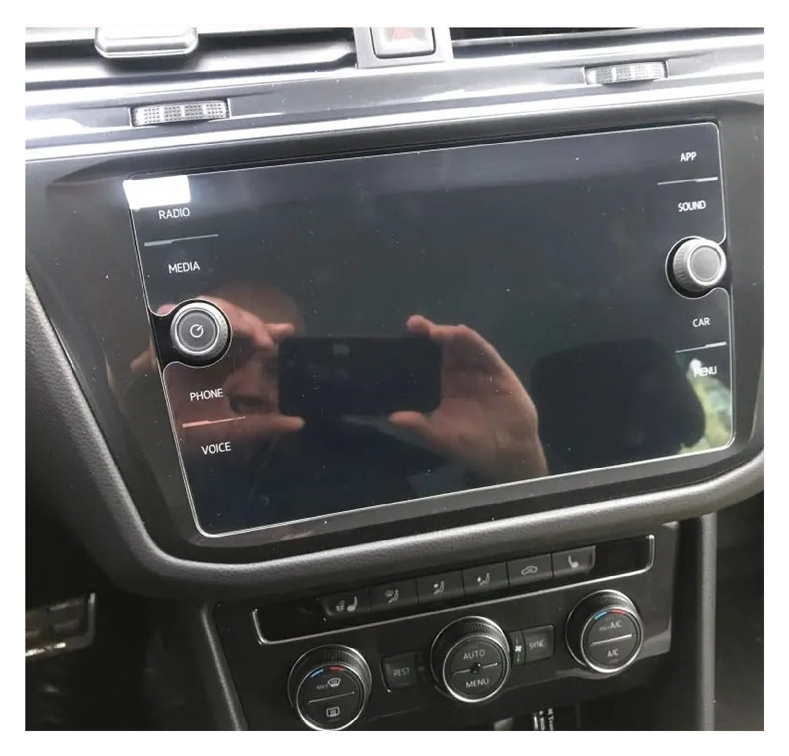 GPS Schutzfolie 8 Zoll Gehärtetes Glas Film Für VW Für Tiguan Displayschutzfolie Auto GPS Navigation LCD Gehärteter Film Instrumententafel Schutzfolie von AJQBRMB