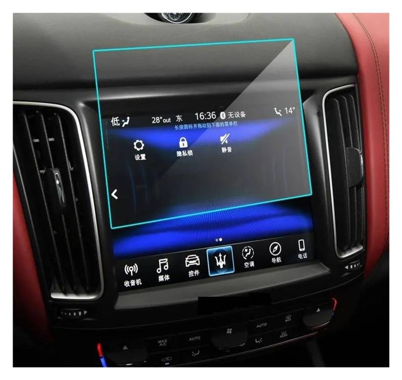 GPS Schutzfolie Auto GPS Navigation Screen Protector Für Maserati Für Levante Innen 2016-2020Tempered Glas Display-schutzfolie Instrumententafel Schutzfolie von AJQBRMB