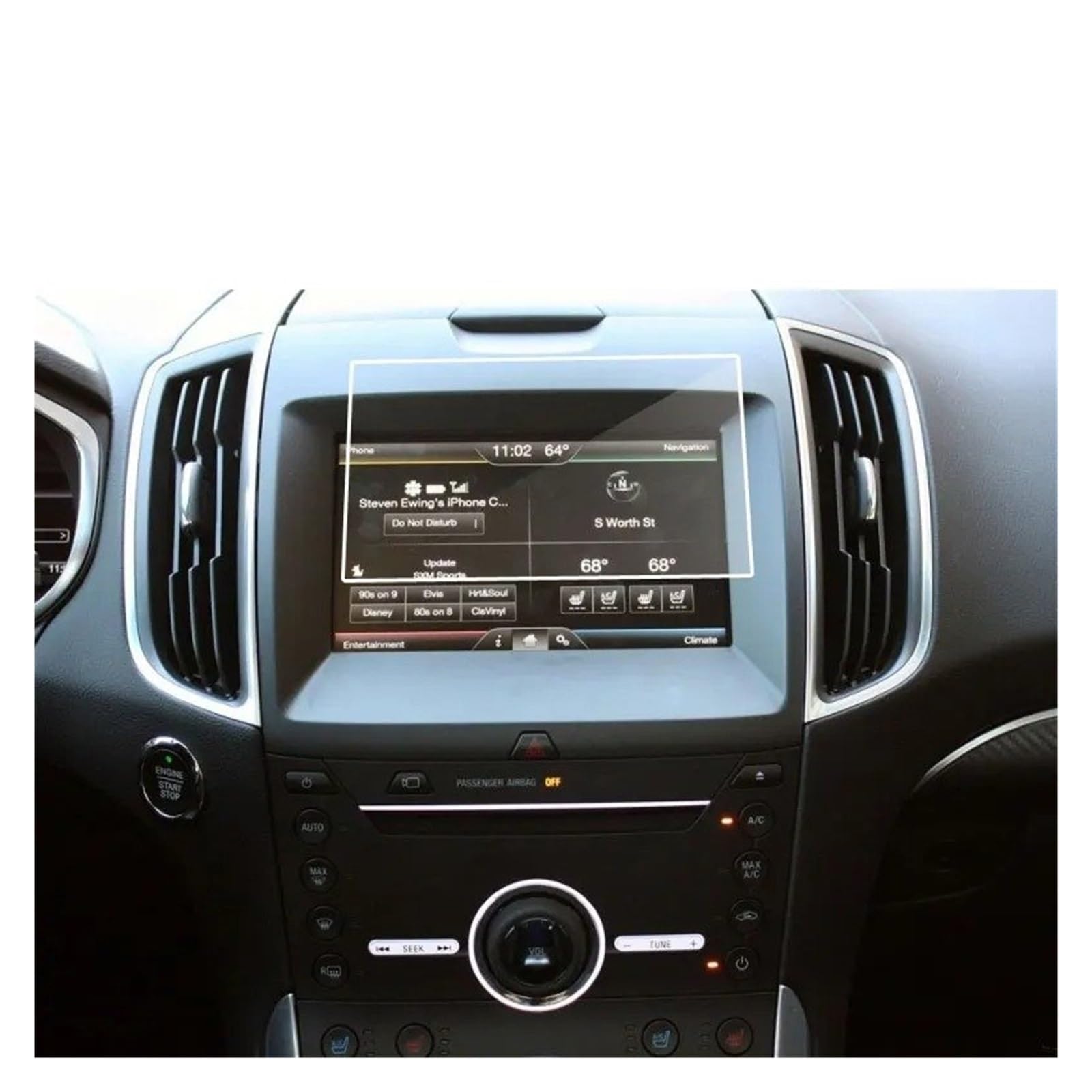 GPS Schutzfolie Auto Navigation Screen Protector Für Ford Für Edge SE Für SEL ST Für Titan 2015-2019 Glas Film Für Ranger XL Für XLT Für Lariat 2019 Instrumententafel Schutzfolie von AJQBRMB