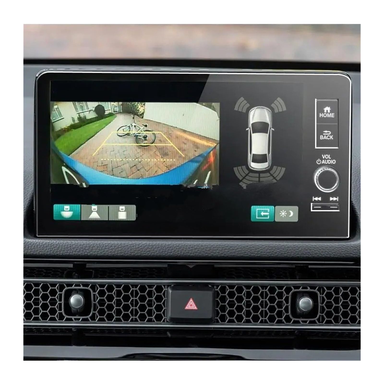 GPS Schutzfolie Displayschutzfolie Aus Gehärtetem Glas Für CR-V Für ZR-V 2023 9 Zoll Auto-Infotainment-Radio GPS-Navigation Innenraum Instrumententafel Schutzfolie(Right Hand Drive) von AJQBRMB