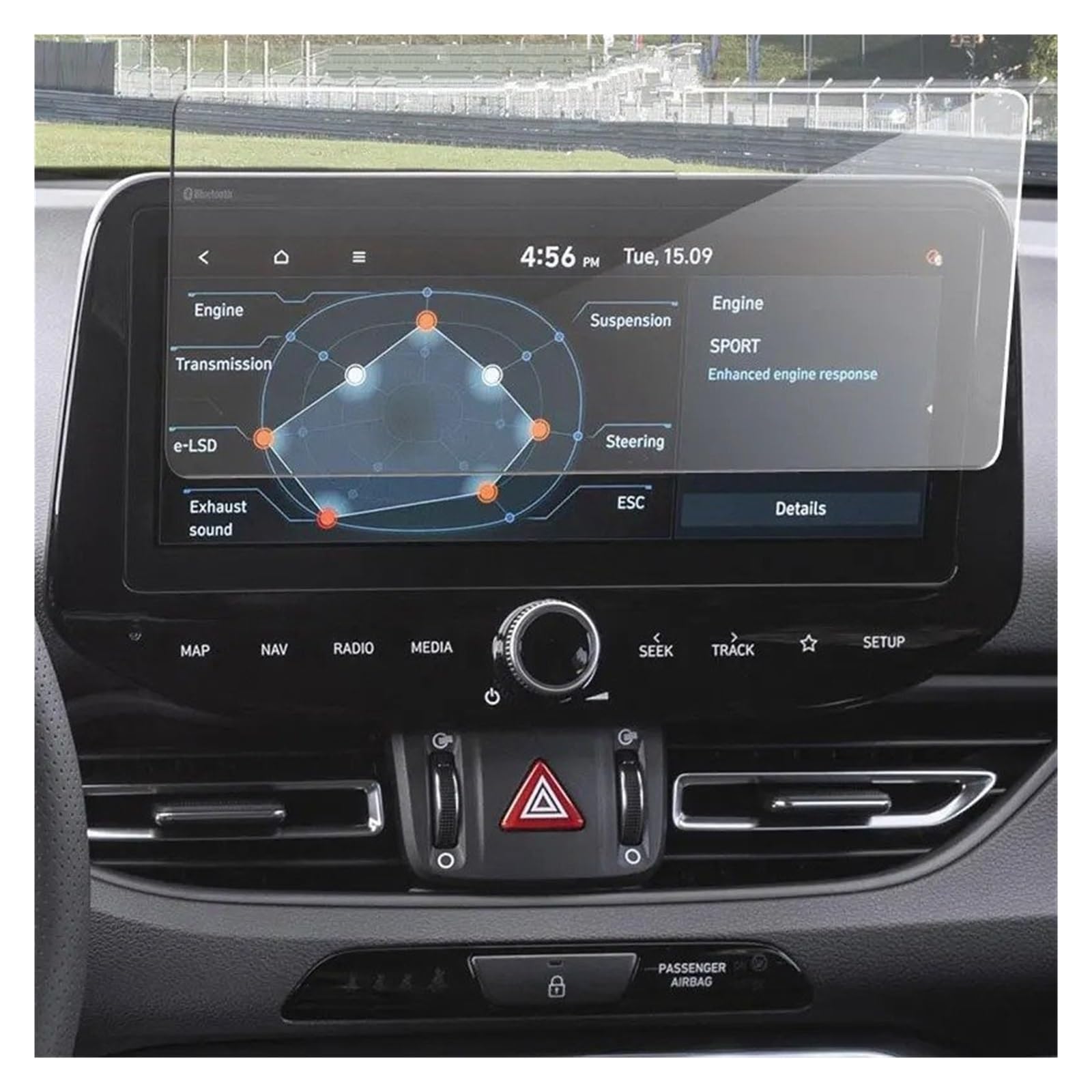 GPS Schutzfolie Für Hyundai Für I30 2020 2021 Jahr Gehärtetes Glas Schutz Film GPS Navigation Bildschirm Stahl Steuerung Von LCD Bildschirm Instrumententafel Schutzfolie von AJQBRMB