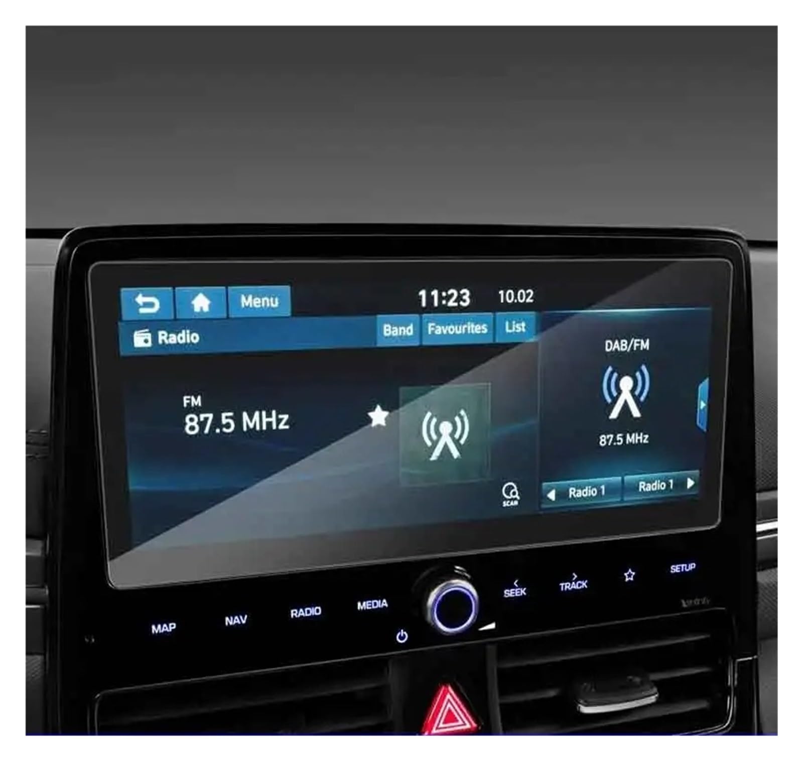 GPS Schutzfolie Für Hyundai Für Ioniq 2020 10,25 Zoll Radio GPS Navigation Gehärtetem Glas Screen Protector Film Auto Innen Scratch Proof Instrumententafel Schutzfolie von AJQBRMB