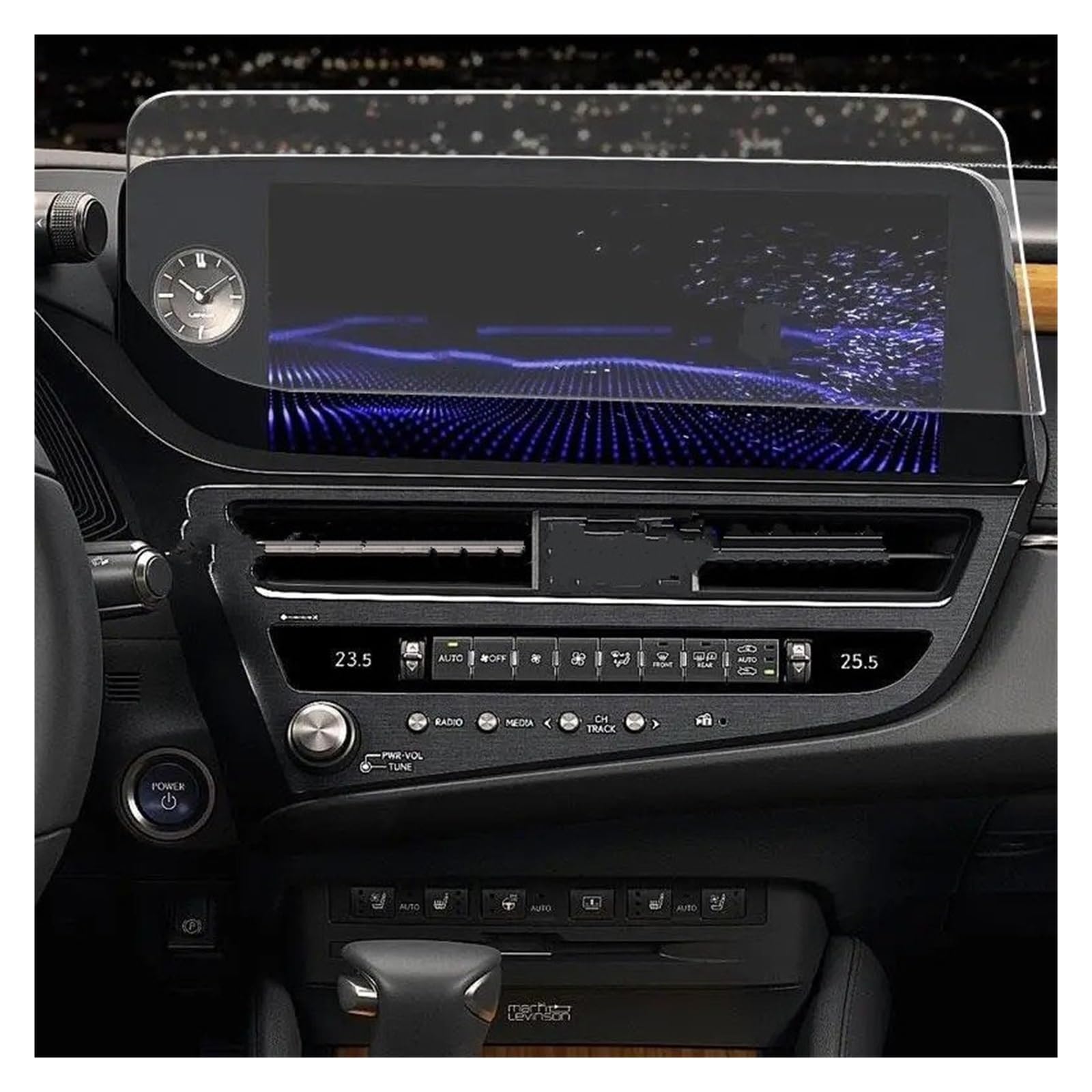 GPS Schutzfolie Für Lexus ES300H ES260 ES350 ES 2022 Auto Navigation Radio GPS Auto Bildschirm Zubehör Gehärtetem Glas Screen Protector Instrumententafel Schutzfolie(12.3 inch,Right Hand Drive) von AJQBRMB