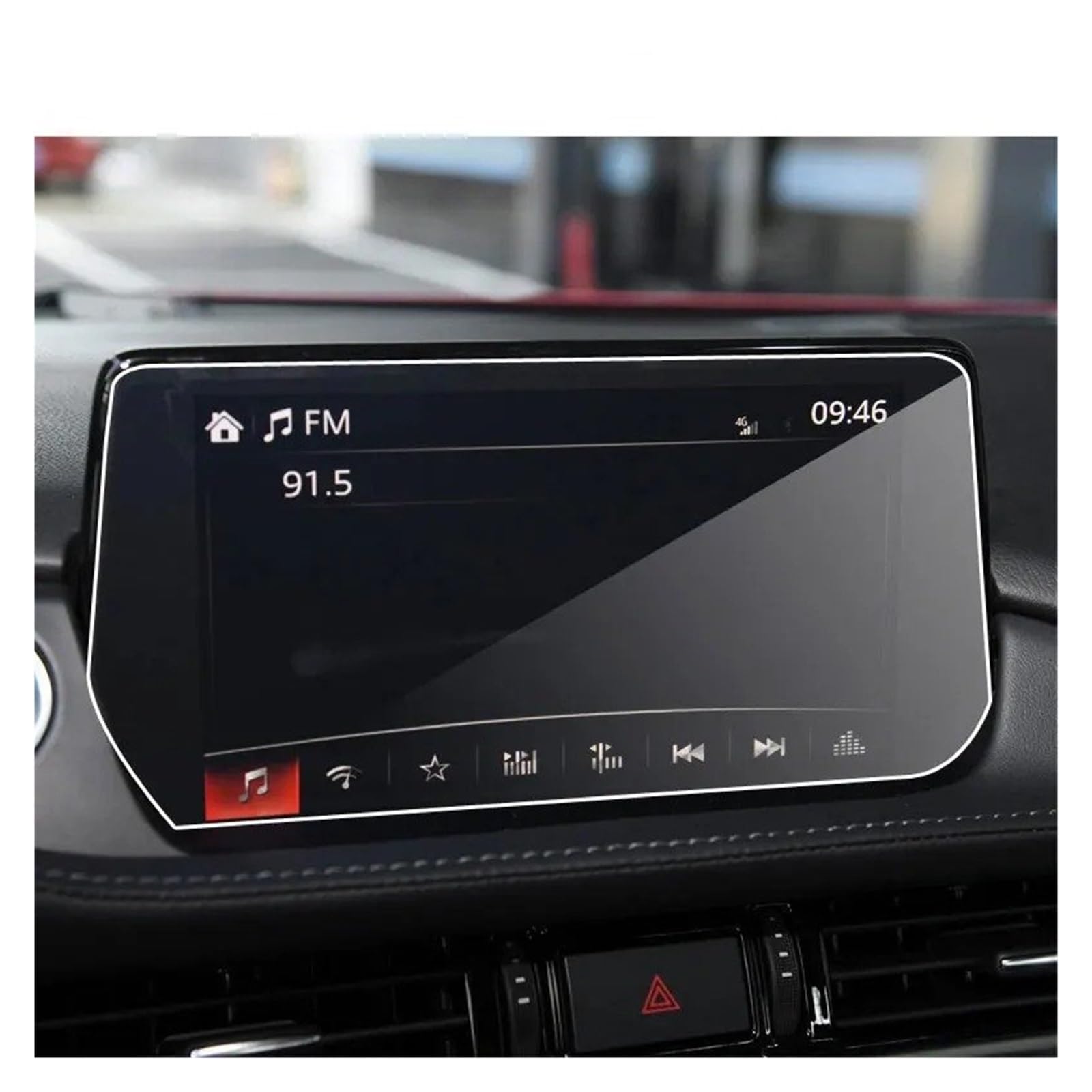 GPS Schutzfolie Für Mazda 6 Für Atenza Innen 2014-2020 Auto GPS Navigation Gehärtetem Glas Screen Protector Film Portective Bildschirm Instrumententafel Schutzfolie(for Atenza 17-18) von AJQBRMB