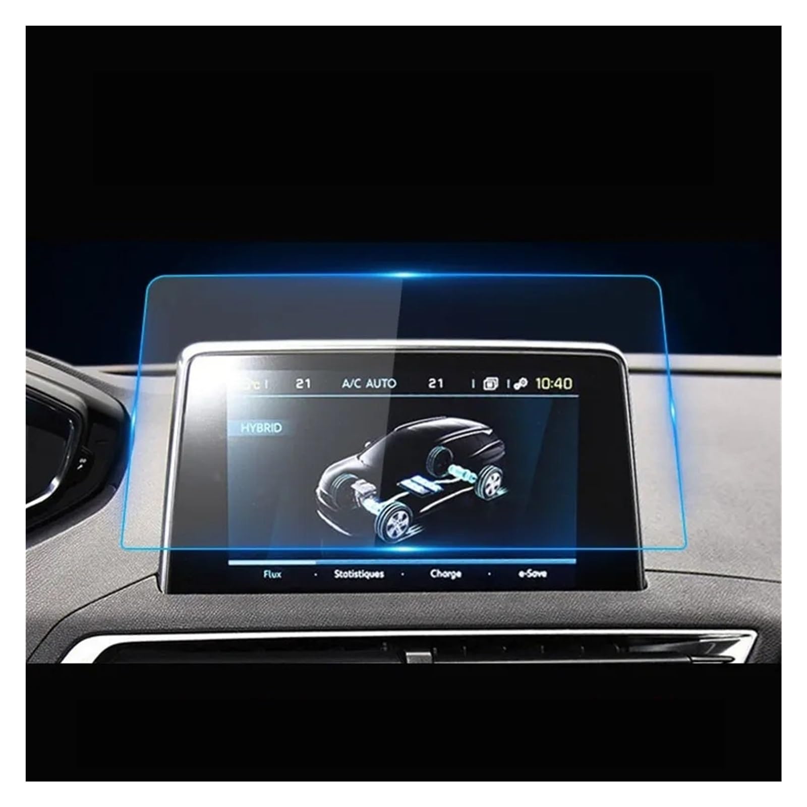 GPS Schutzfolie Für Peugeot 3008 5008 3008GT 4008 2017-2020 Schutzfolie Auto GPS Navigation Gehärtetes Glas Displayschutzfolie Instrumententafel Schutzfolie(for GPS) von AJQBRMB