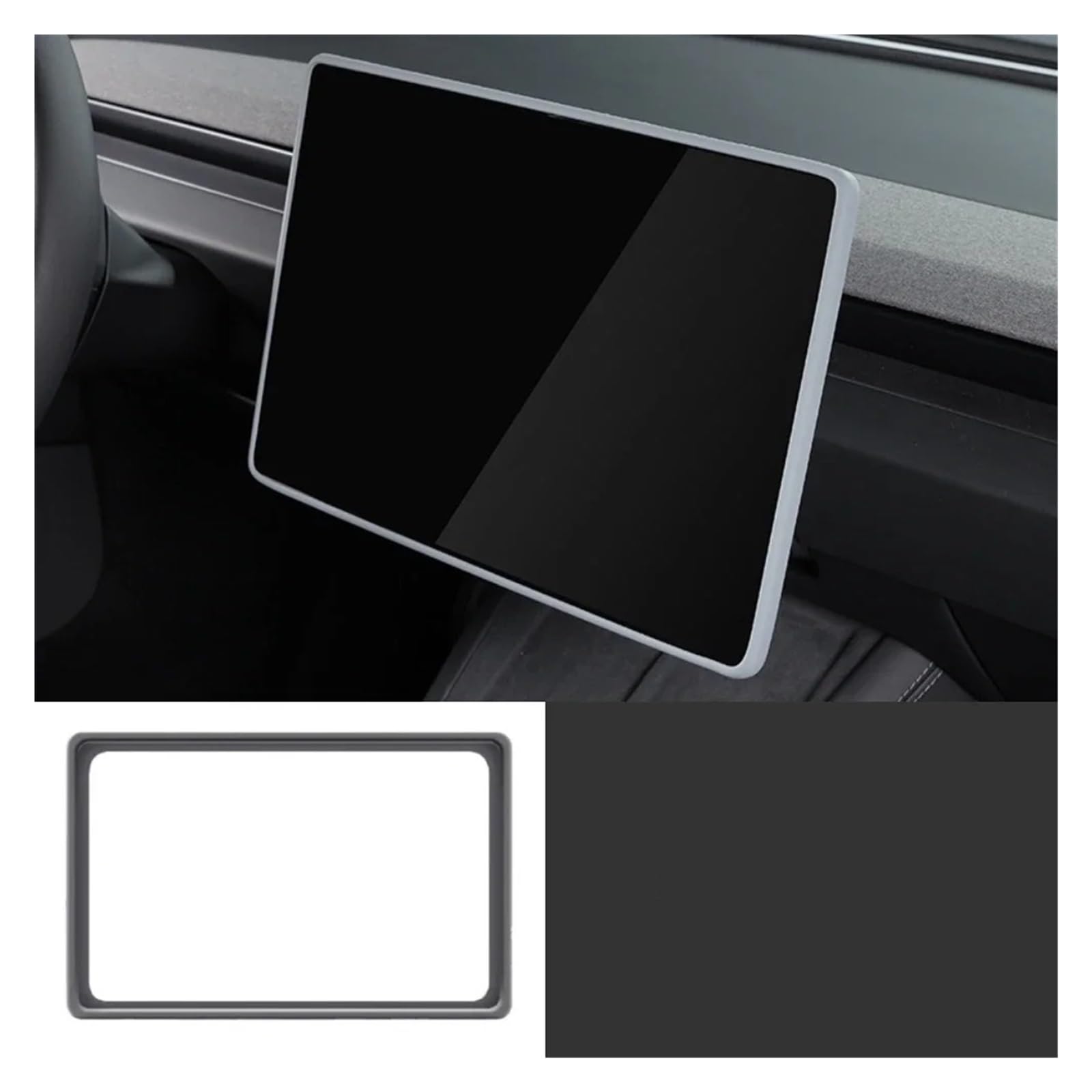 GPS Schutzfolie Für Tesla Für Modell 3 Highland 2023 2024 Zentrale Steuerung Navigation Screen Protector Silikon Auto Bildschirm Abdeckung Zubehör Instrumententafel Schutzfolie(Gray) von AJQBRMB