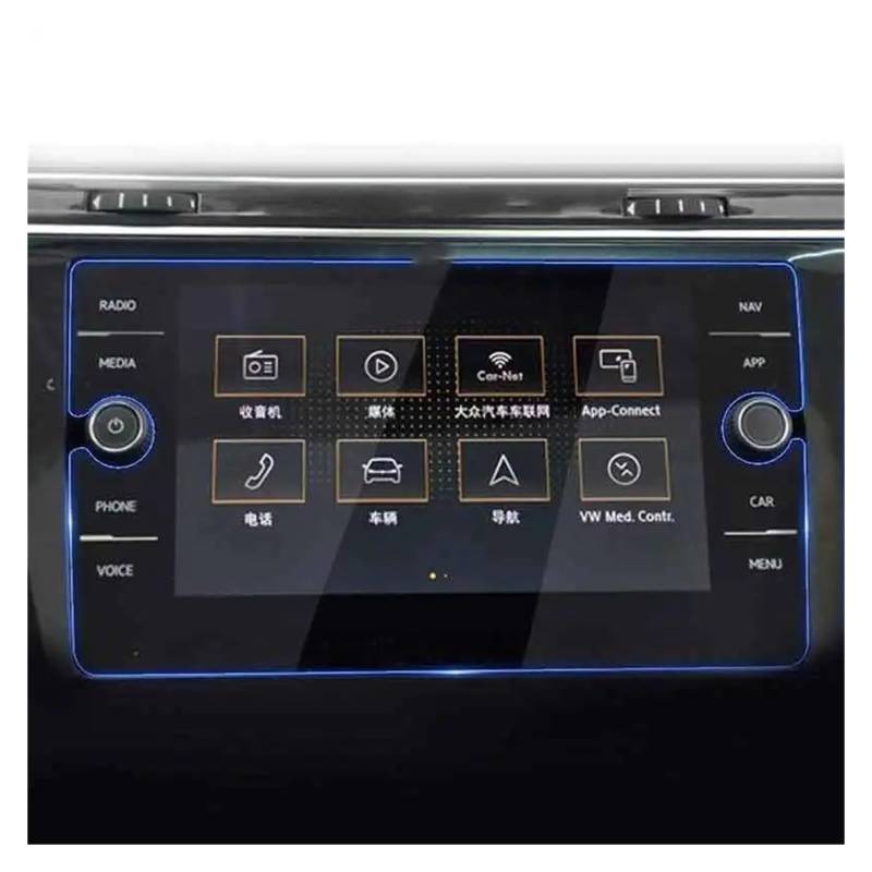 GPS Schutzfolie Für VW Für T-ROC 2017 2018 2019 2020 2021 2022 Auto Navigation LCD Display Gehärtetem Glas Screen Protector Film Instrumententafel Schutzfolie von AJQBRMB