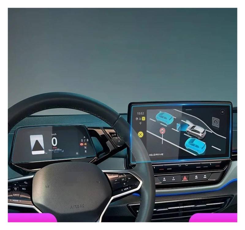 GPS Schutzfolie Für VW ID3 ID4 ID.3 Für ID.4 2021 Gehärtetem Glas Bildschirm Zentrale Steuerung Bildschirm Instrument Schutz Film GPS Navigation Instrumententafel Schutzfolie(ID 4 Instrument) von AJQBRMB