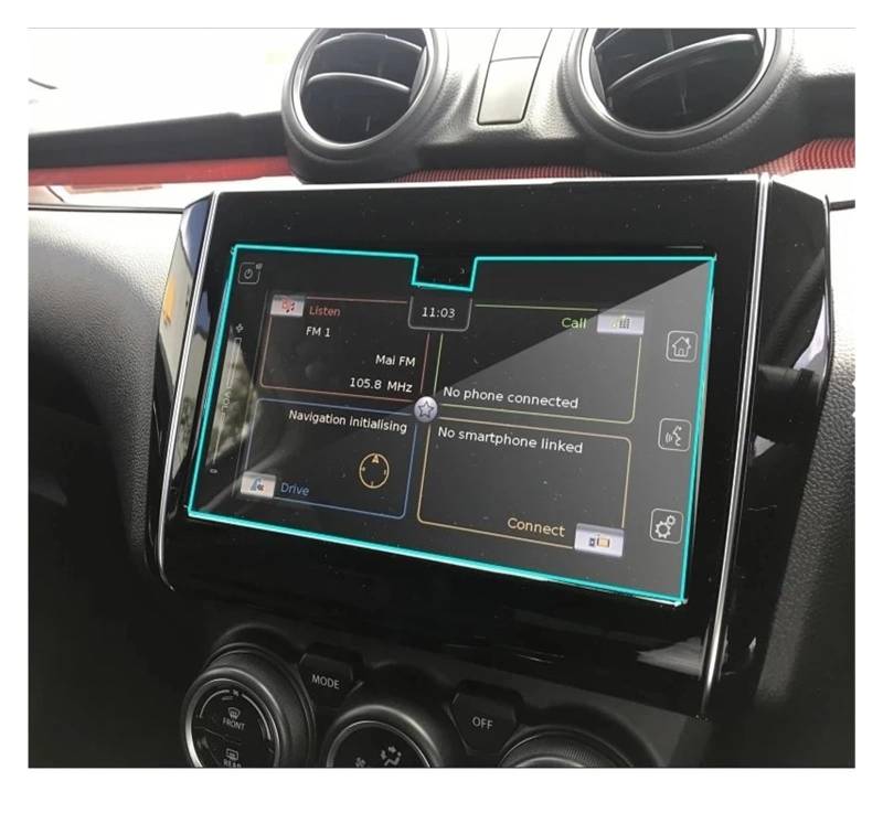 GPS Schutzfolie Gehärtetem Glas Screen Protector Für Suzuki Für Swift 2020 Auto Styling Navigation Stahl Portective Auto Zubehör Instrumententafel Schutzfolie von AJQBRMB