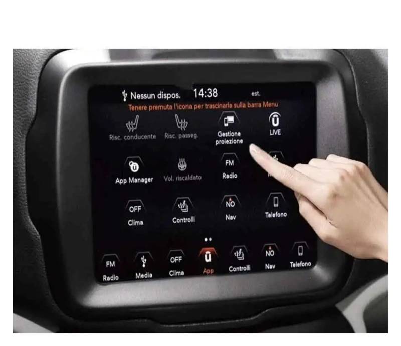 GPS Schutzfolie Navigation Gehärtetes Glas Displayschutzfolie Für Jeep Für Renegade Für Uconnect 8,4 Zoll 2018 2019 Instrumententafel Schutzfolie von AJQBRMB