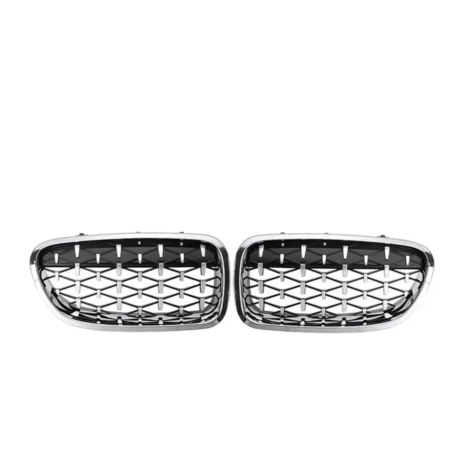 Haubengitter Auto Front Stoßstange Gitter Linie Für 5 Series F10 F11 F18 2010 2011 2012 2013 2014 2015 2016 2017 Glanz Schwarz Racing-Kühlergrill(Full Black) von AJQBRMB