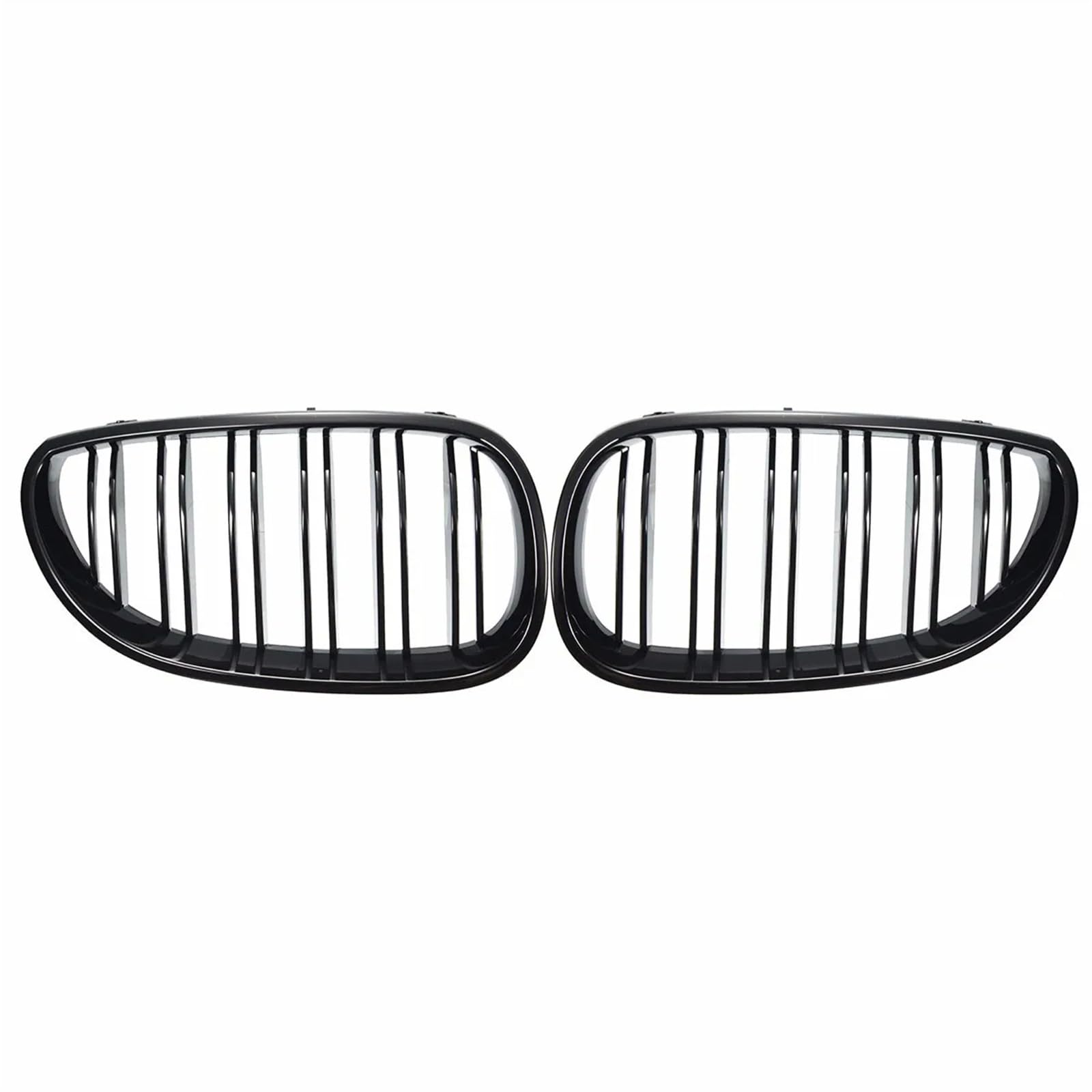 Haubengitter Auto Frontgrill Nieren Racing Grill Gitter Glanz Schwarz Für E60 E61 5 Serie 2003 2004 2005 2006 2007 2008 2009 Racing-Kühlergrill von AJQBRMB