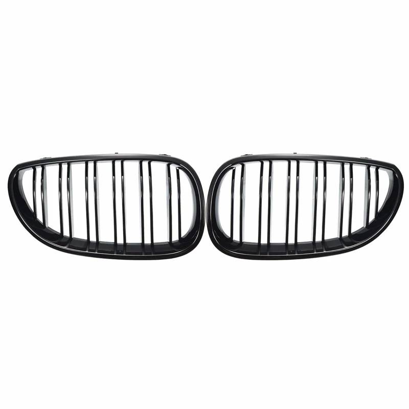 Haubengitter Auto Frontgrill Nieren Racing Grill Gitter Glanz Schwarz Für E60 E61 5 Serie 2003 2004 2005 2006 2007 2008 2009 Racing-Kühlergrill von AJQBRMB