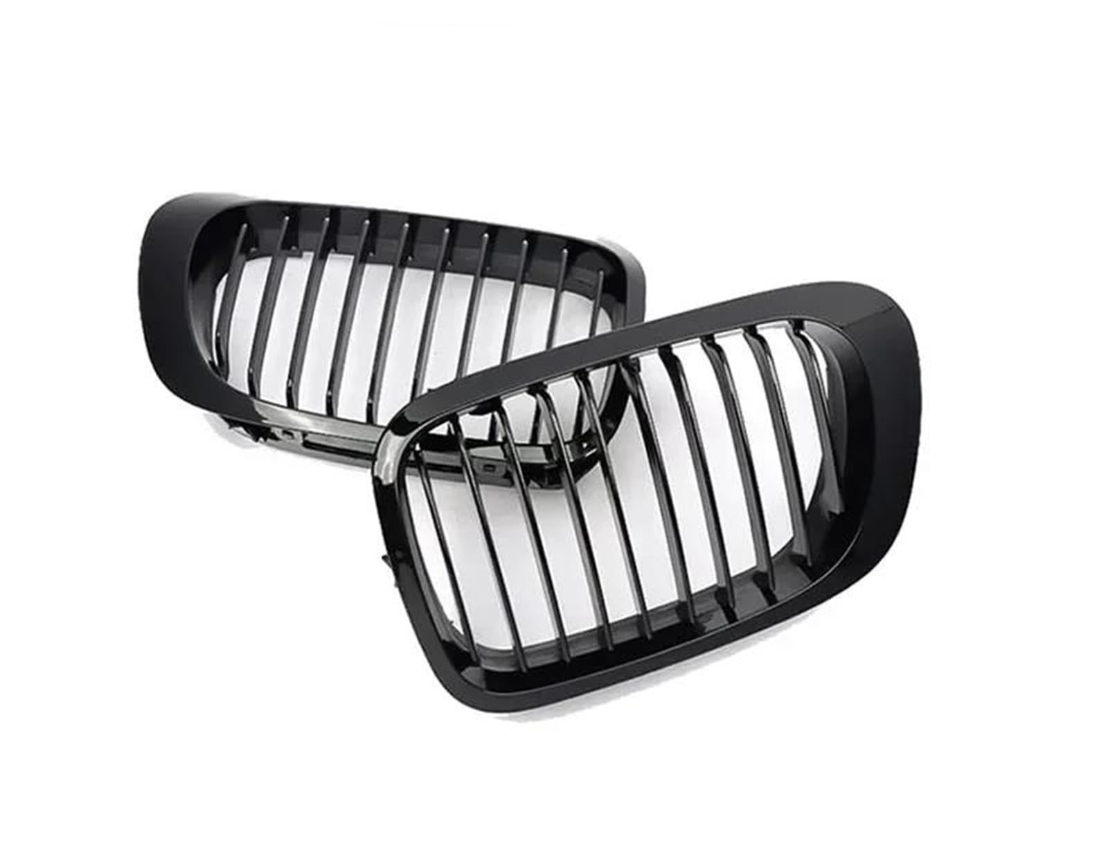 Haubengitter Auto Frontgrill Nierengitter Auto Ersatzzubehör Für 3er E46 2 Tür 1998 1999 2000 2001 Racing-Kühlergrill(Single Line) von AJQBRMB